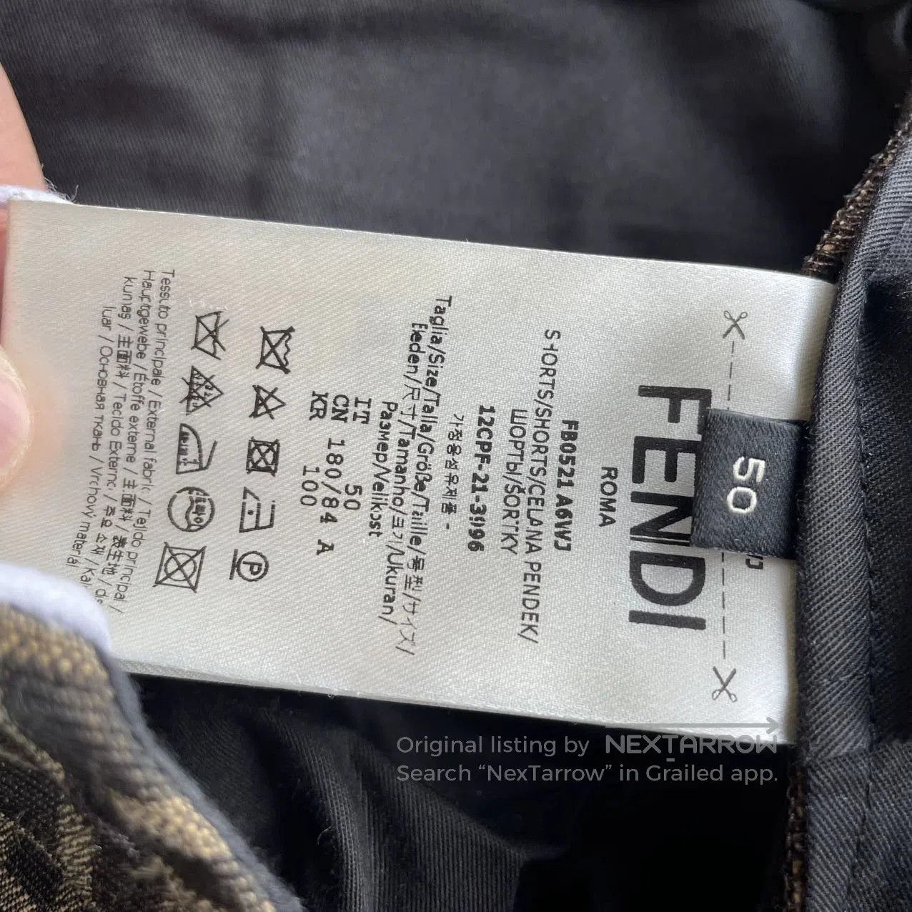 Fendi Brown Patterned Casual Shorts Size 34. Size US 34 / EU 50 - 4 Thumbnail