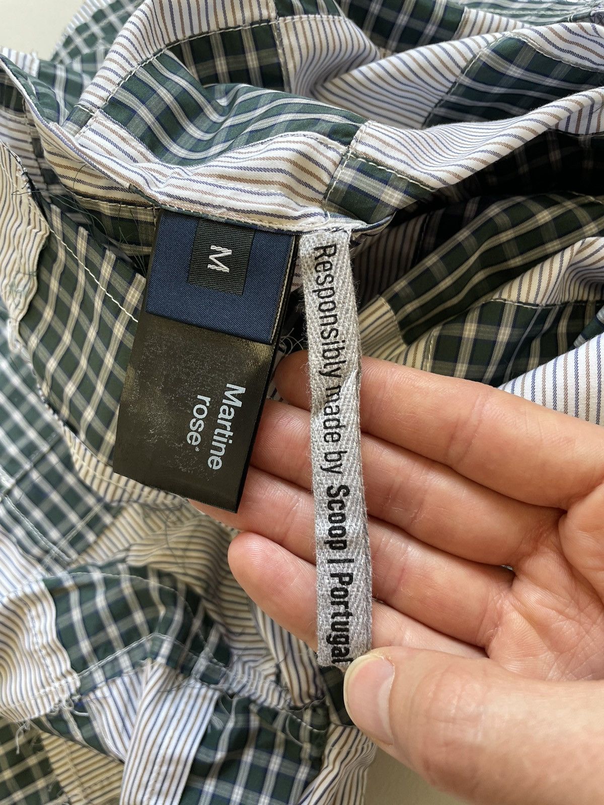 Martine Rose S/S 20 Raw Edge Patchwork Shirt Size US M / EU 48-50 / 2 - 13 Thumbnail