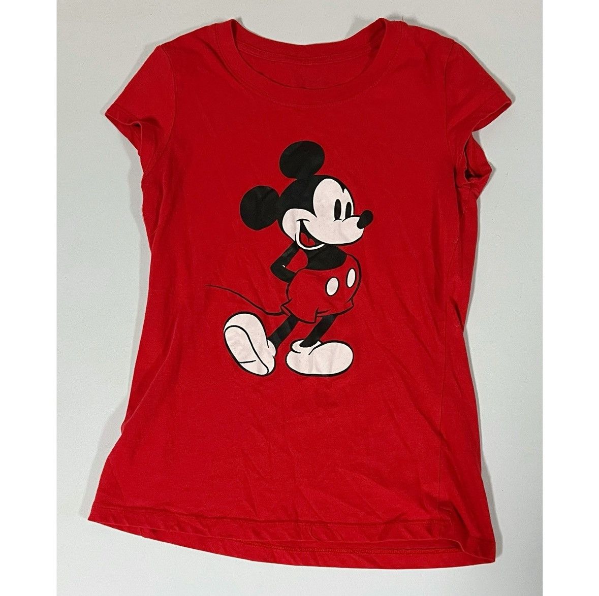 Disney Disney Red Mickey Mouse Graphic T-Shirt Top Tee Size S ❤️✨ Size S / US 4 / IT 40 - 1 Thumbnail
