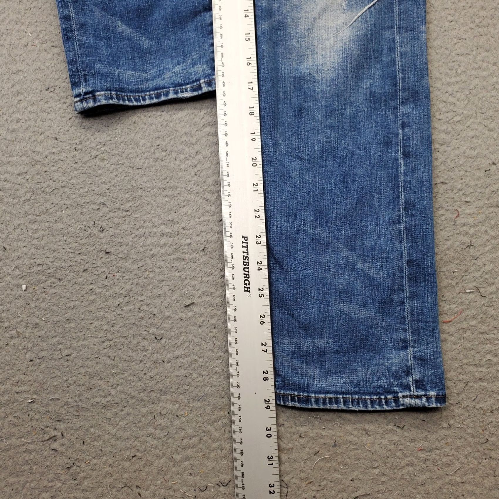 American Eagle Outfitters American Eagle Outfitters Jeans Womens 29x30 Blue Denim Distressed Regular Straight 5-Pocket Design Denim Blue Menus: N/A Size 29" - 4 Thumbnail