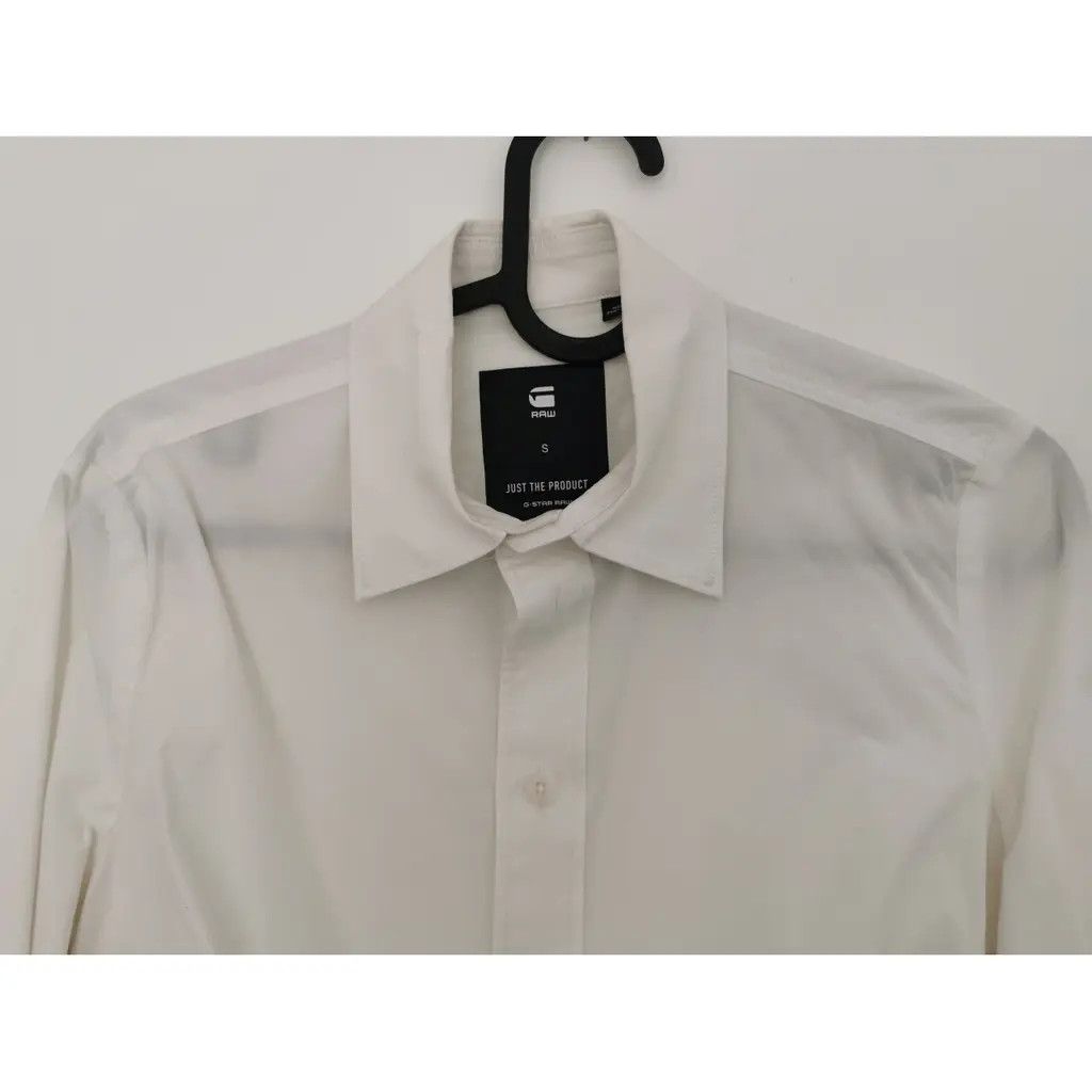 G-Star G-Star RAW Clean White Slim Shirt Size US S / EU 44-46 / 1 - 1 Thumbnail