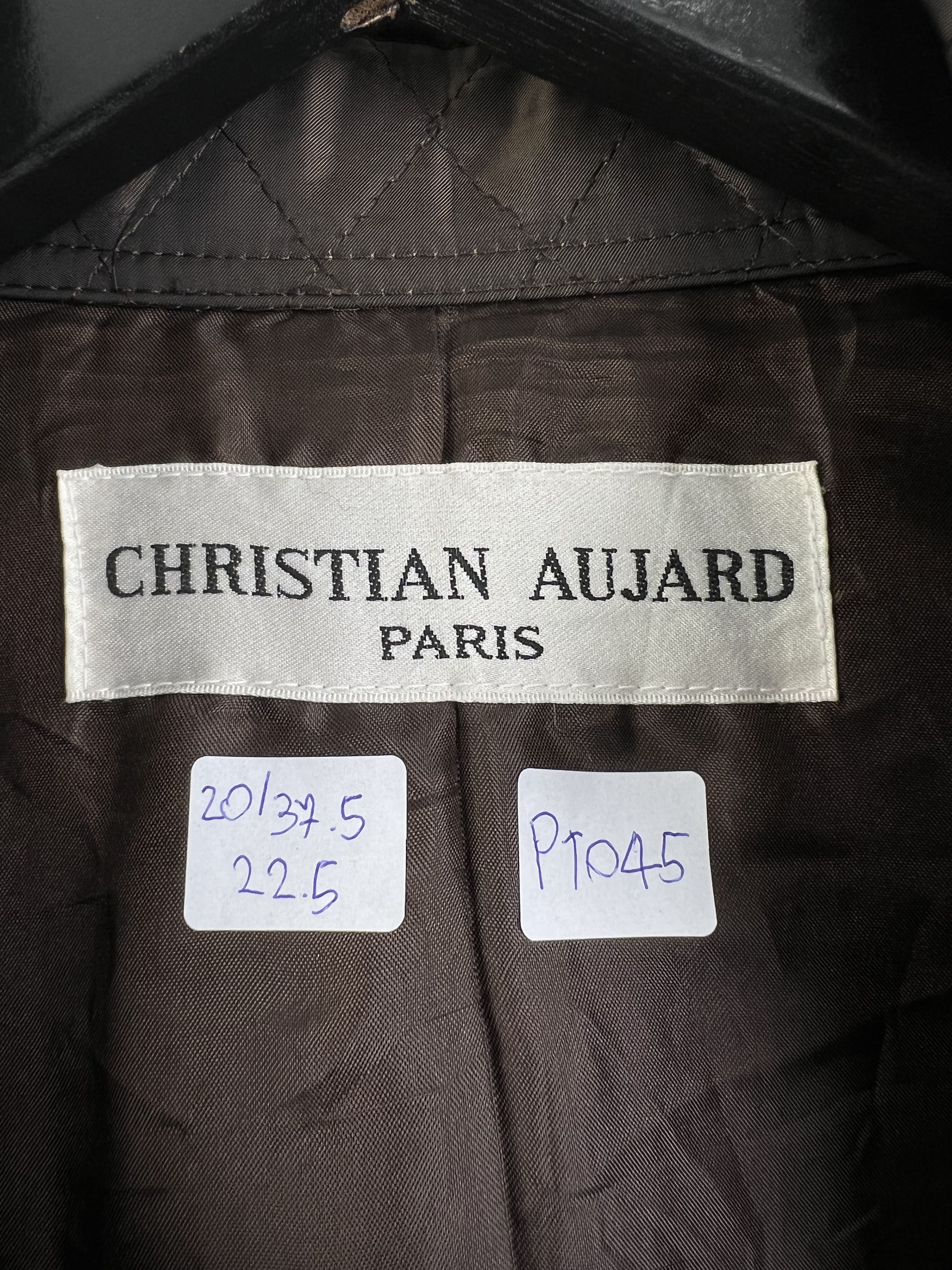 Designer × Vintage Vintage Christian Aujard Lined Polyester Coat (M) GTMPT045 Size M / US 6-8 / IT 42-44 - 2 Thumbnail