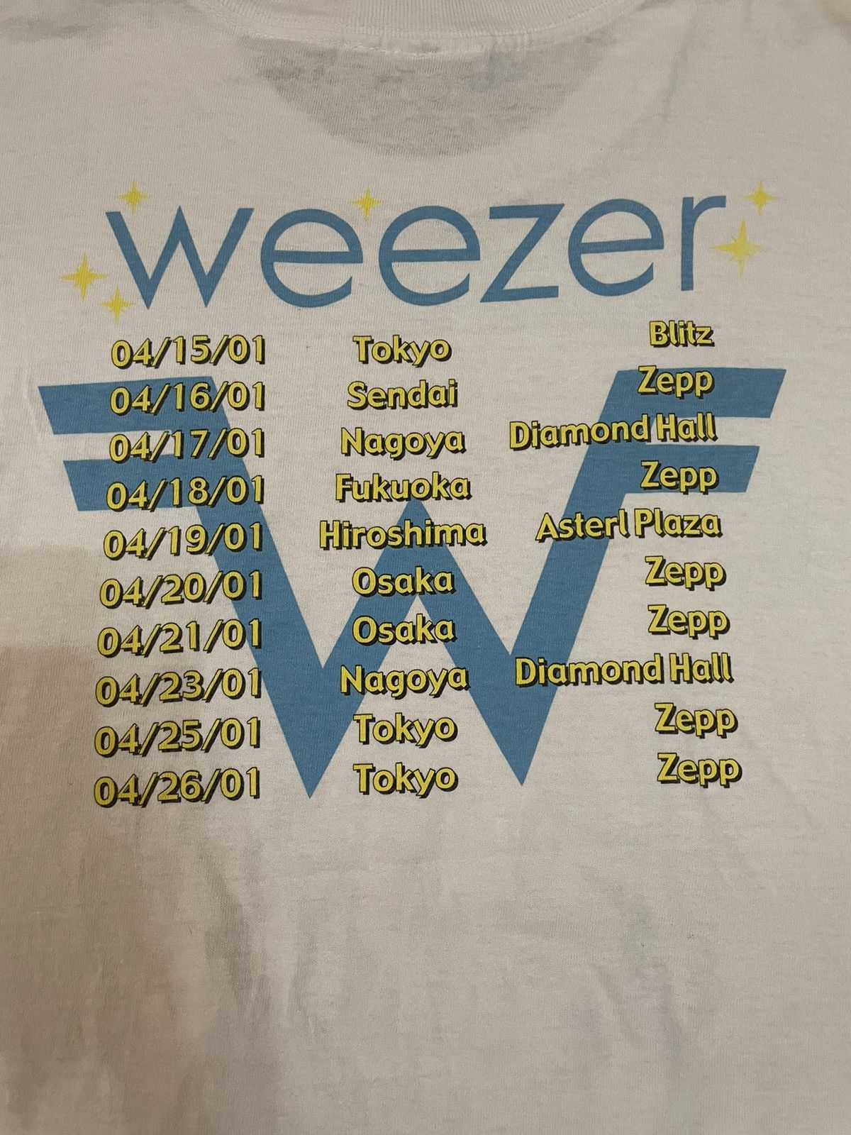 Band Tees Vintage Weezer 2001 Size US M / EU 48-50 / 2 - 4 Thumbnail