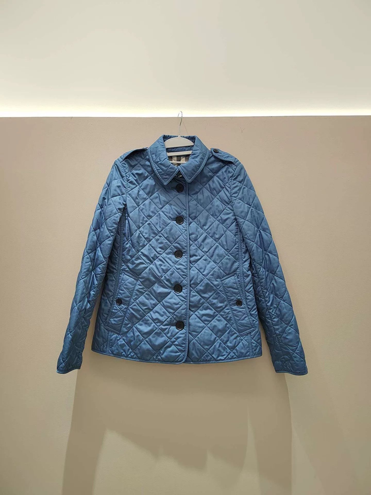Burberry Burberry London Blue Cotton Coat Size US M / EU 48-50 / 2 - 1 Thumbnail
