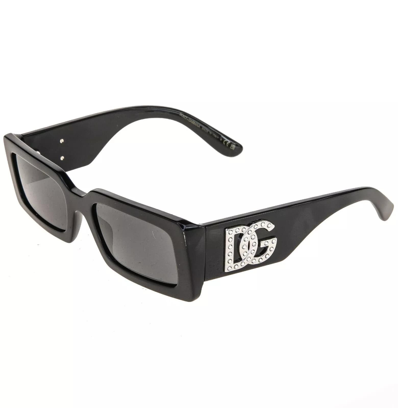 Dolce & Gabbana DOLCE & GABBANA 4447 Black Geometric Narrow Sunglass DG4447B Size ONE SIZE - 4 Thumbnail
