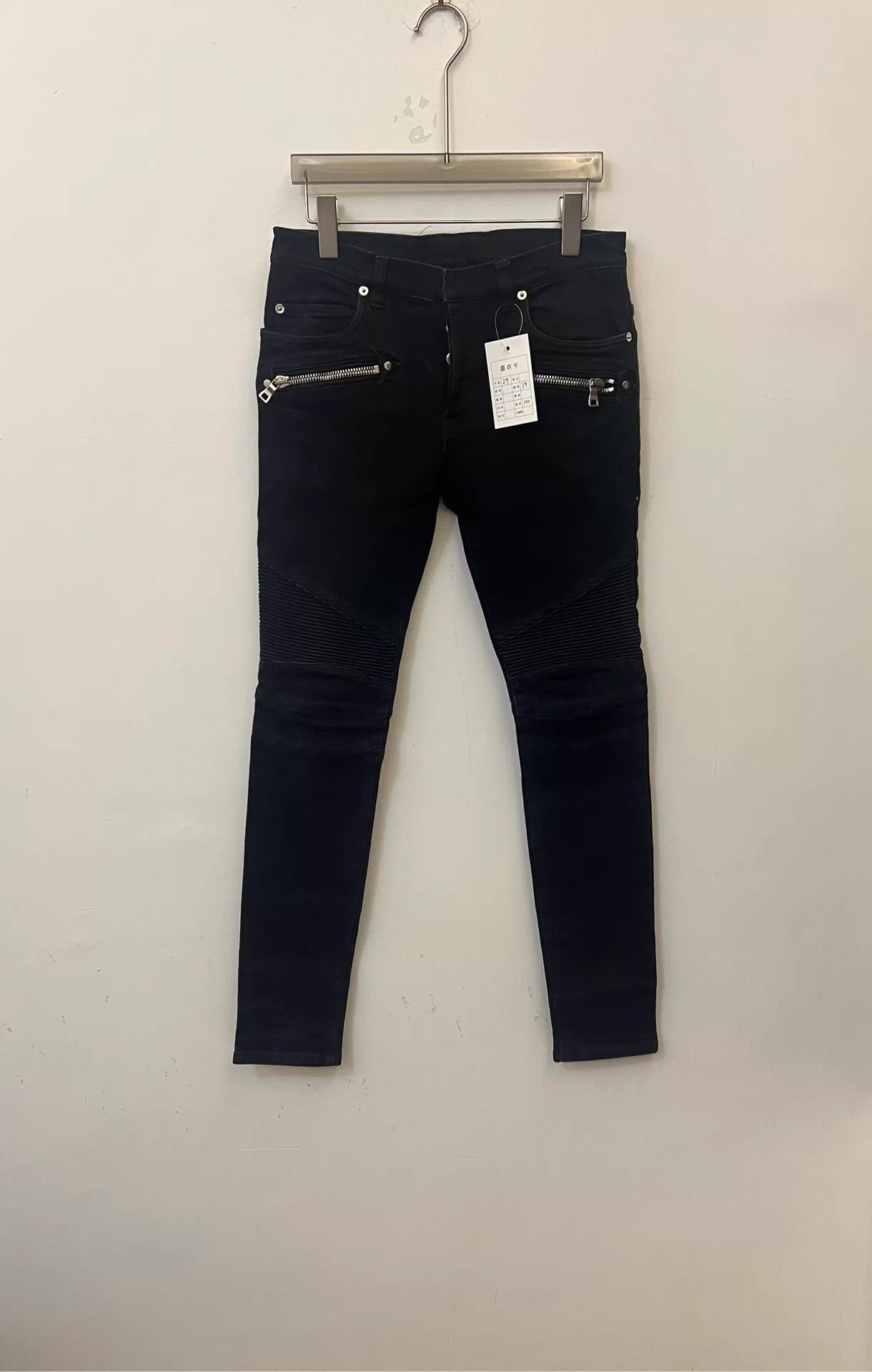Balmain BALMAIN Black Sleeve Logo Jeans Size 29 (Like New) Size US 29 - 1 Thumbnail