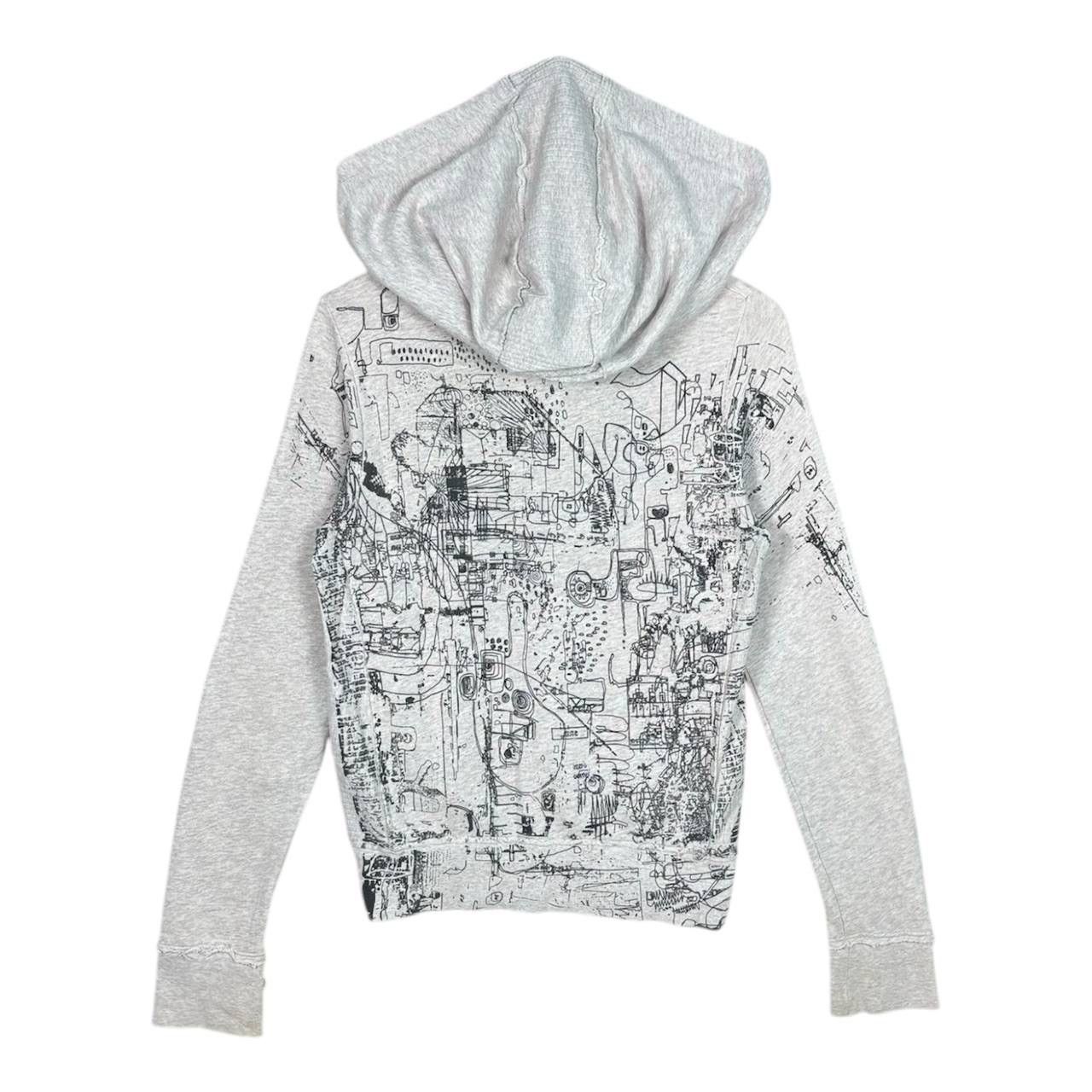 Diesel Vintage Diesel Graphic Zip Hoodie Size US XS / EU 42 / 0 - 2 Thumbnail
