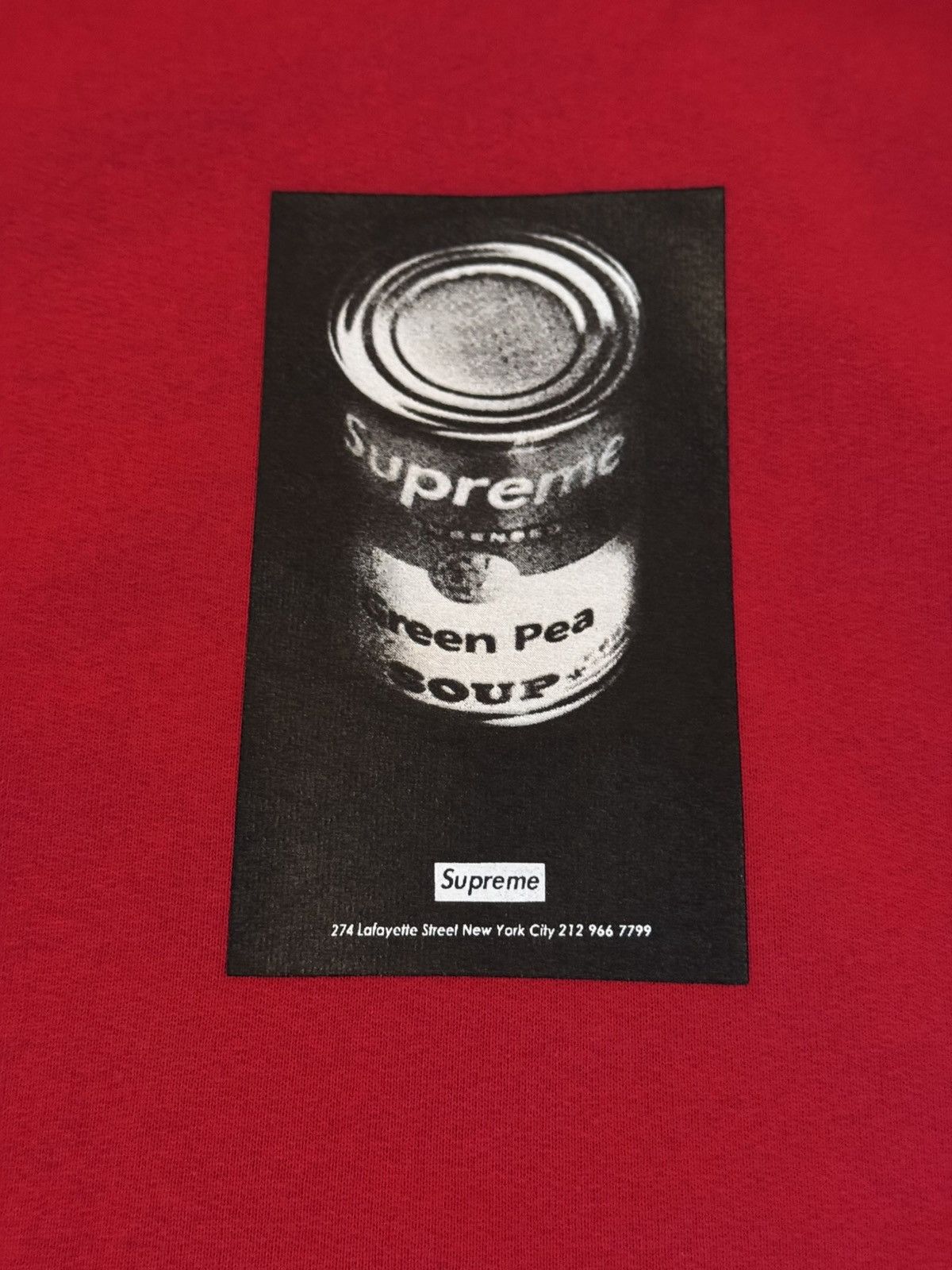 Supreme Soup Can Hooded Sweatshirt Size XL