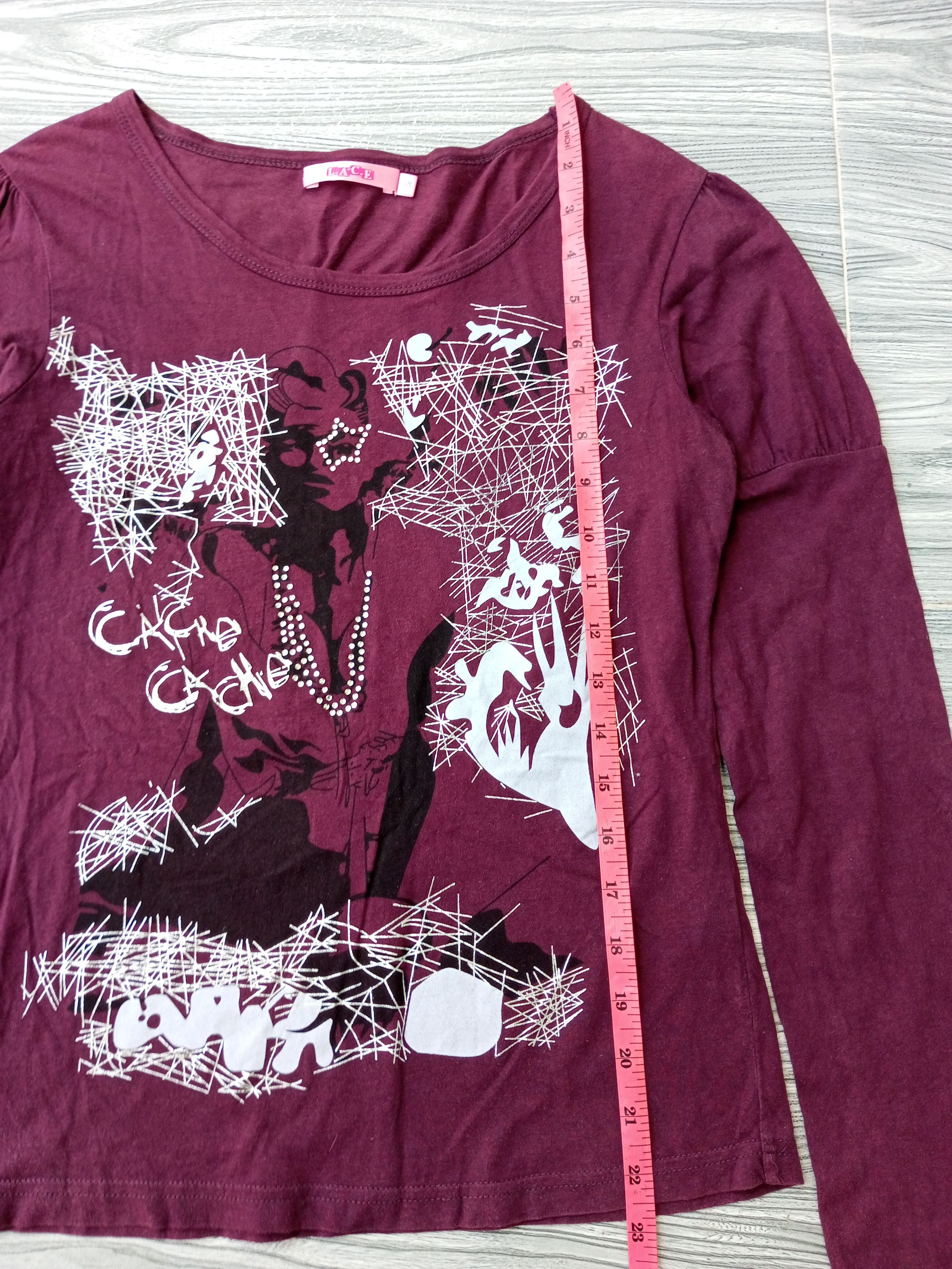 If Six Was Nine × Japanese Brand × Le Grande Bleu (L.G.B.) 2000s Lace - Poem Longsleeve ifsixwasnine style Size US S / EU 44-46 / 1 - 8 Thumbnail