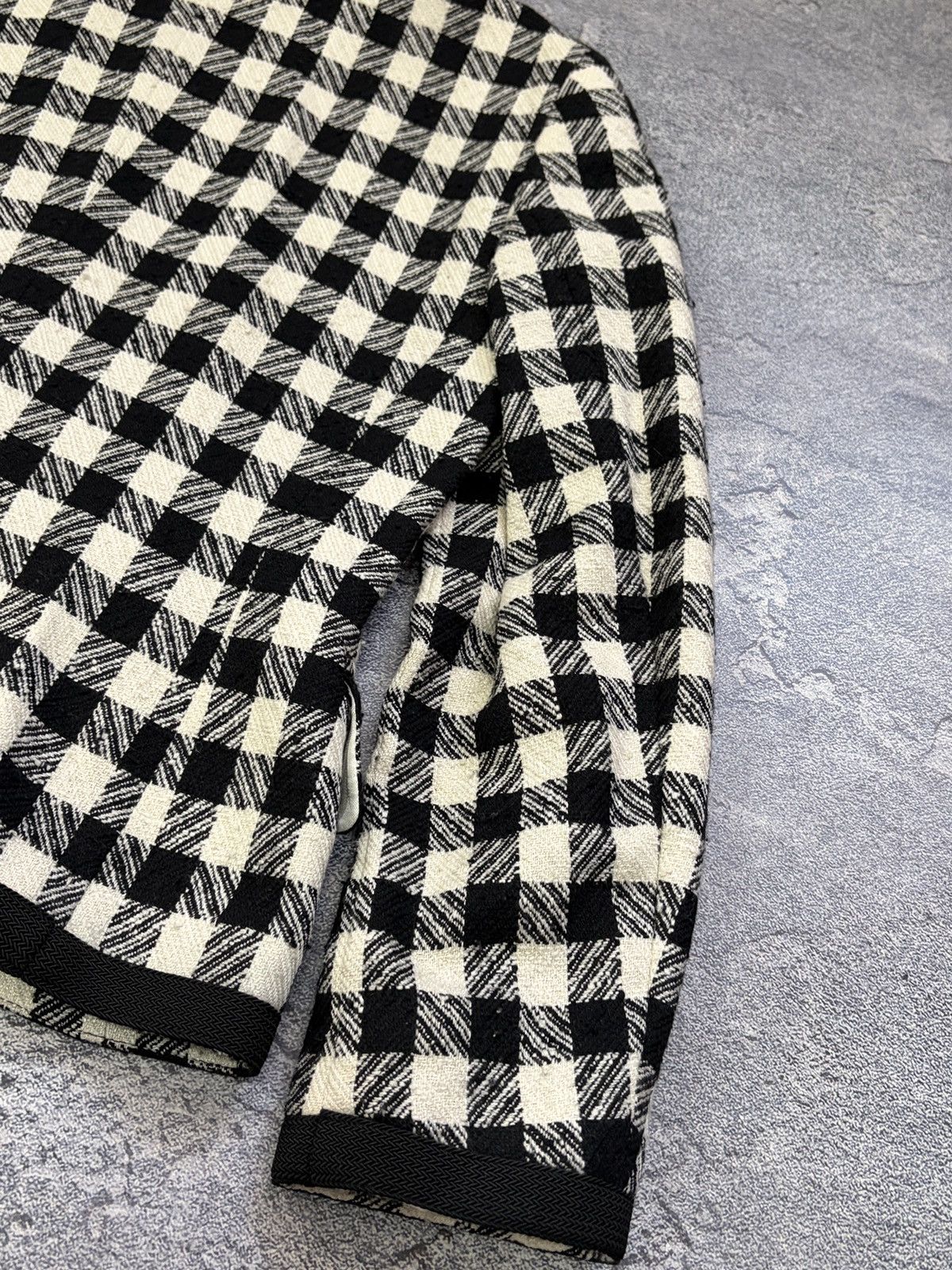 Escada Vtg Escada Margaretha Ley Silk Wool Gingham Blazer W. Ger 38 Size M / US 6-8 / IT 42-44 - 13 Thumbnail