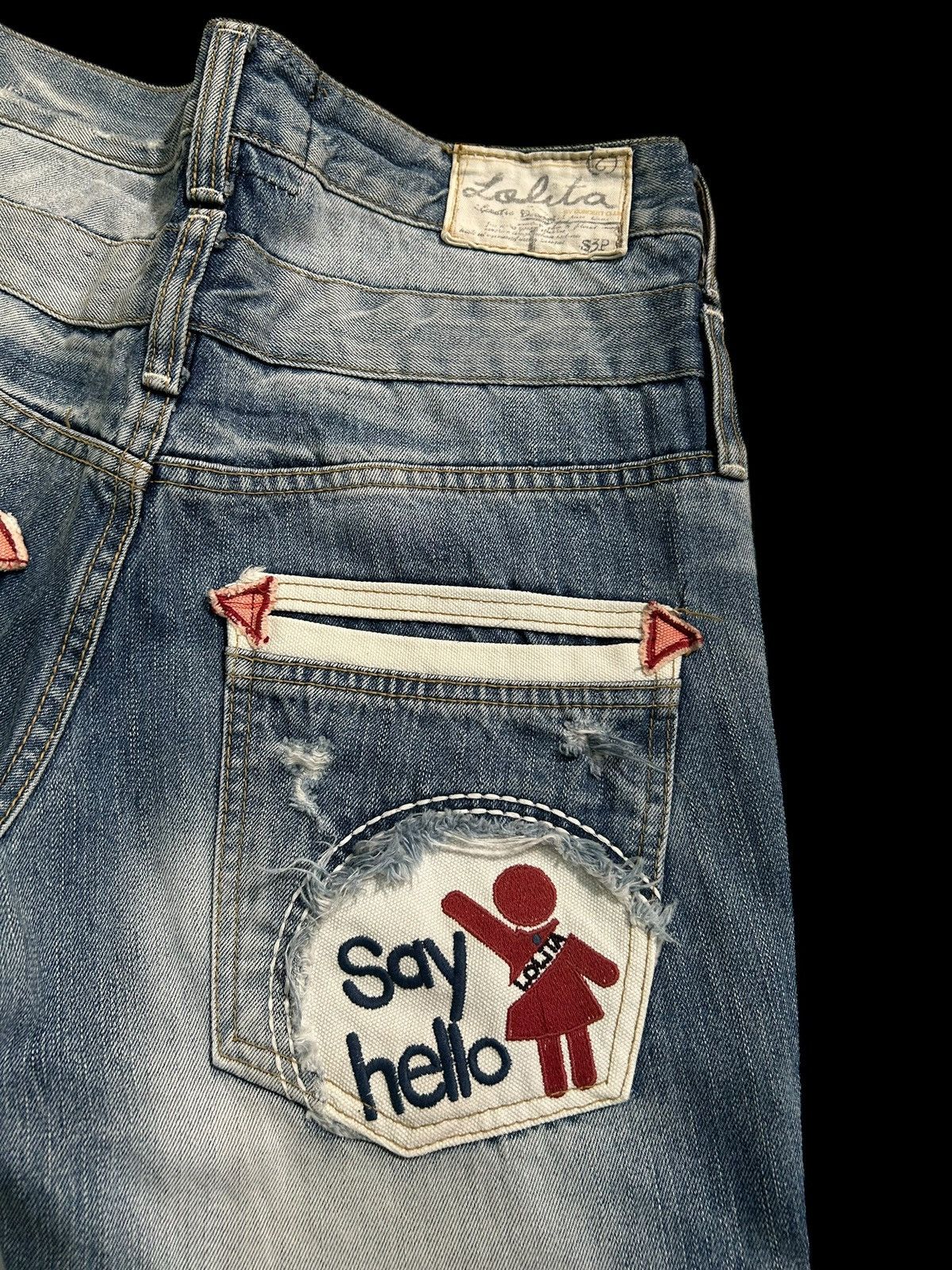 Japanese Brand × Kapital × Vintage Double Waist Lolita Japanese Punk Style Denim Jeans Size US 32 / EU 48 - 5 Thumbnail