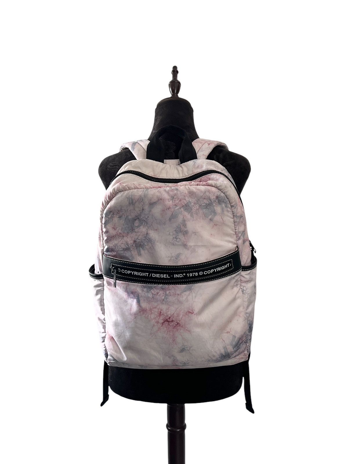 Diesel × Diesel Black Gold Diesel Pink Marble Backpack Size ONE SIZE - 20 Thumbnail