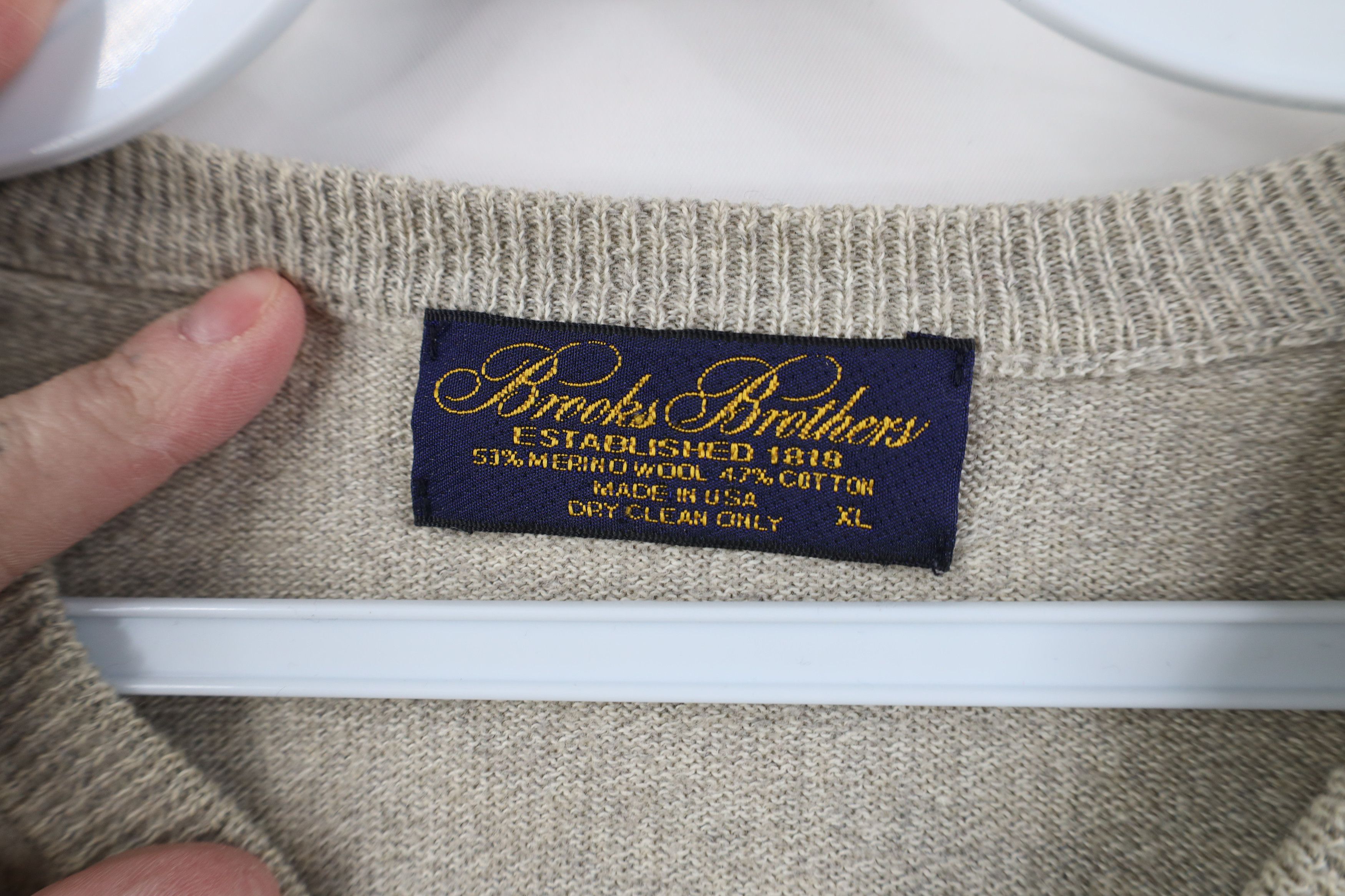 Brooks Brothers Vintage 70s Brooks Brothers Wool Blend Knit Sweater USA Size US XL / EU 56 / 4 - 9 Thumbnail