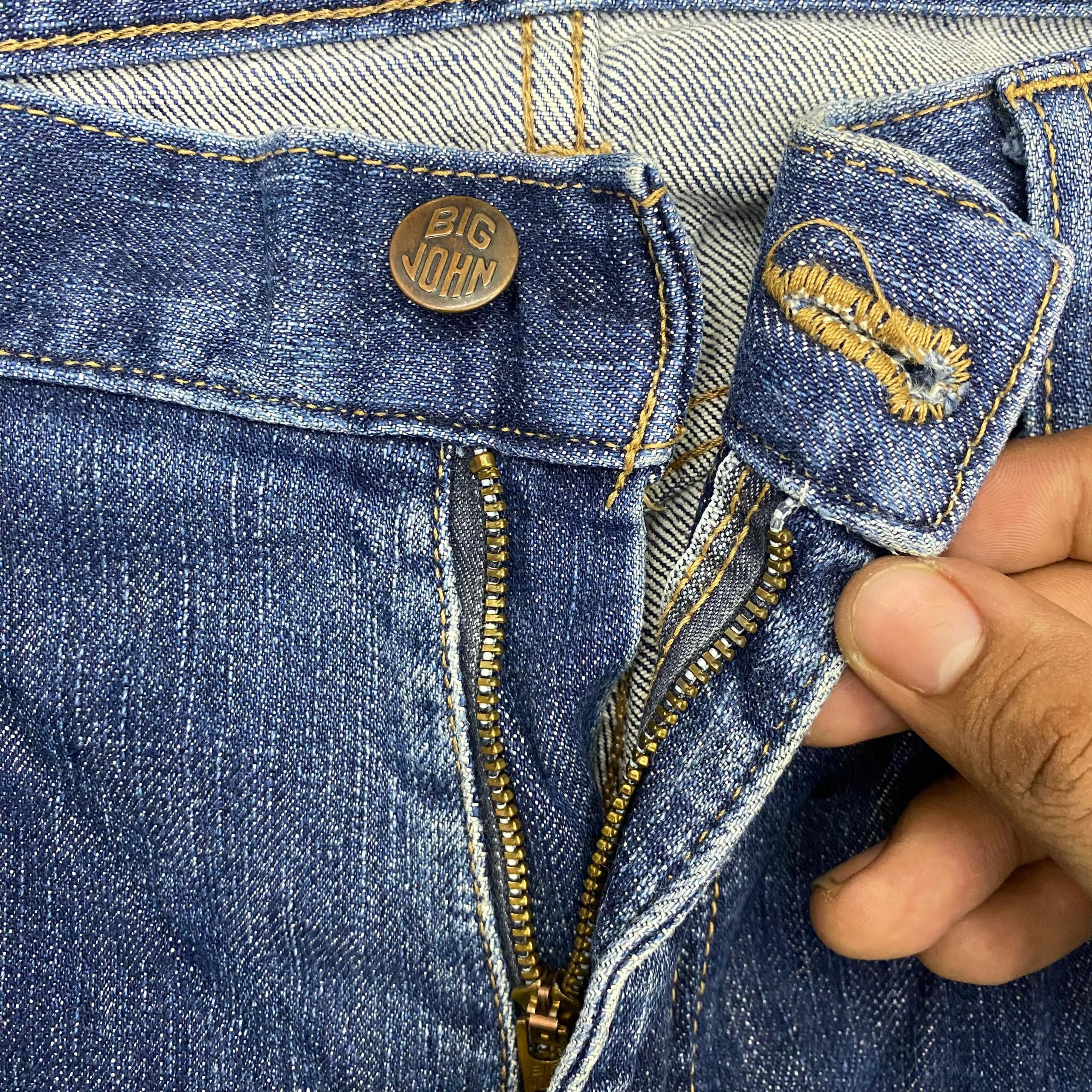 Big John 💥Best Offer💥Vintage Big John Distressed Denim Size US 33 - 11 Thumbnail