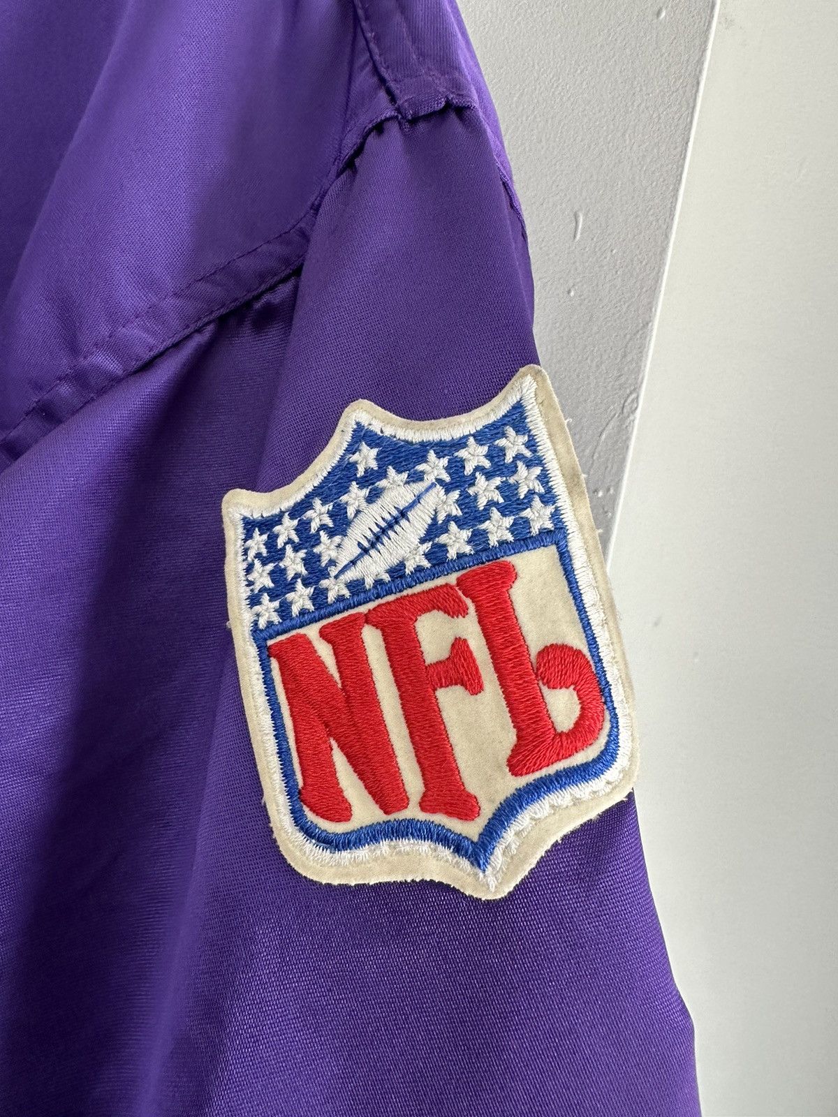 Starter × Vintage Vintage 80s NFL Minnesota Vikings Satin Bomber Jacket SizeXL Size US XL / EU 56 / 4 - 3 Thumbnail