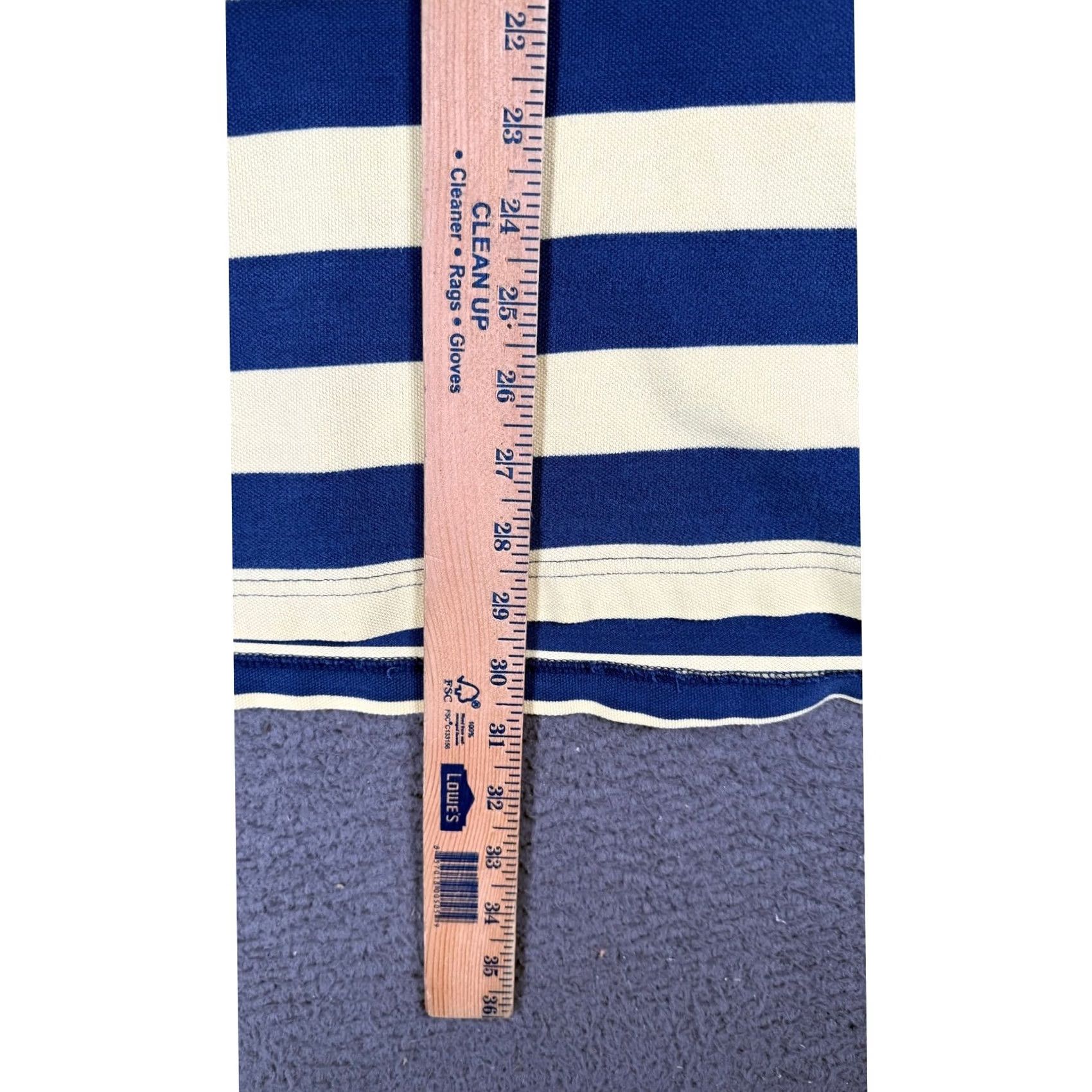 Chaps Chaps Polo Shirt Short Sleeve Classic Fit XXL Blue Striped Casual Golf Mens Size US XXL / EU 58 / 5 - 4 Thumbnail