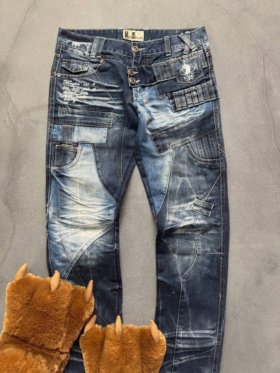 Japanese Brand × Vintage Japanese Style Pathcwork Washed Avant Garde Jeans Size US 30 / EU 46 - 2 Thumbnail