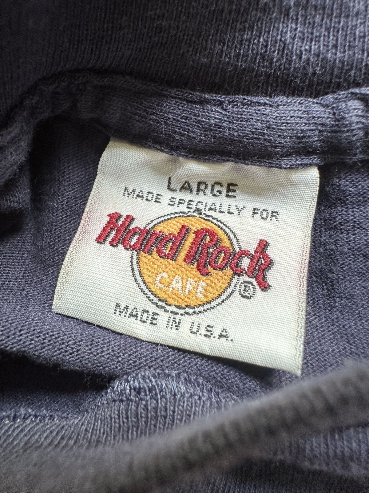 Hard Rock Cafe Vintage 90s Hard Rock Cafe Peace Sign Graphic Tee Size US XL / EU 56 / 4 - 4 Thumbnail