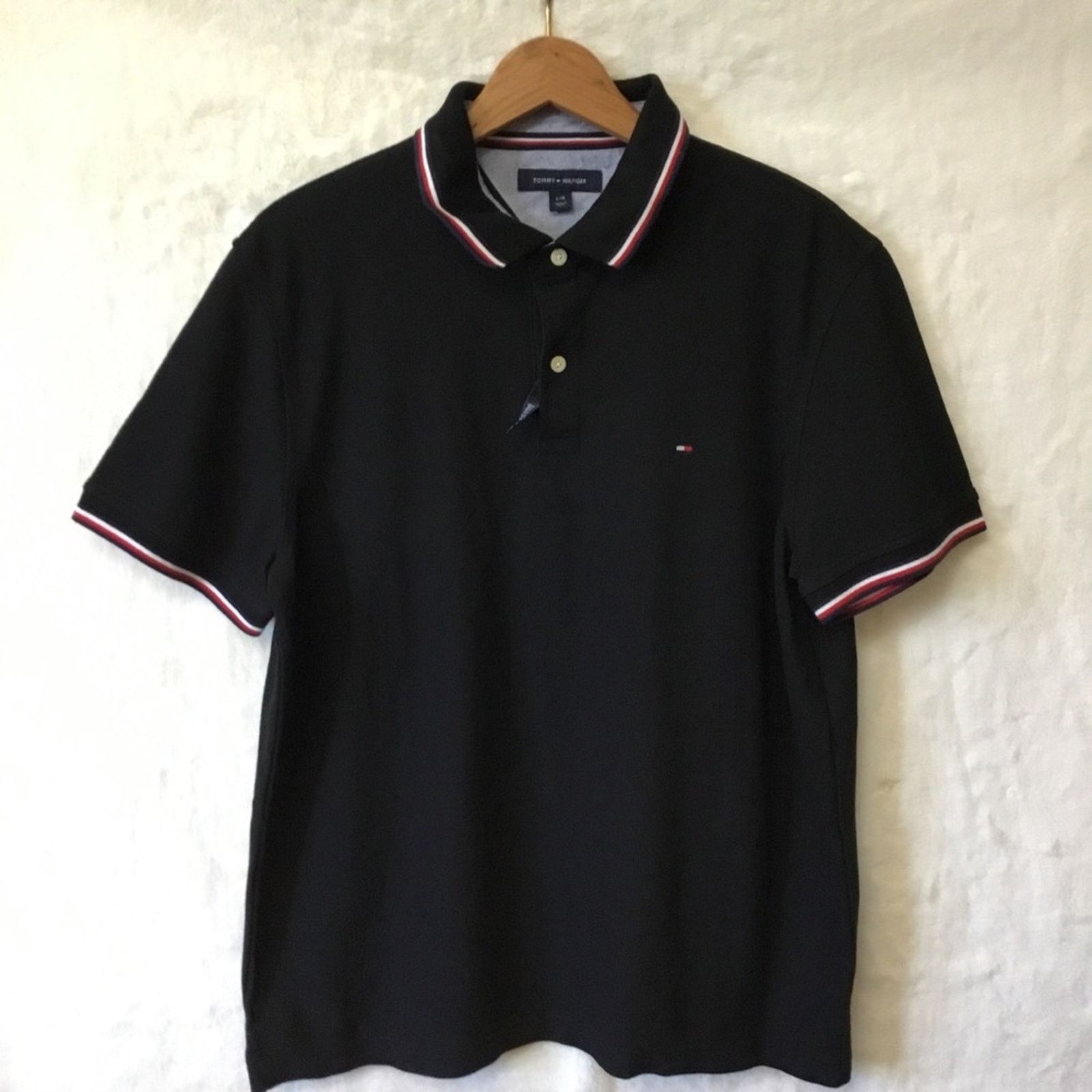 Tommy Hilfiger Tommy Hilfiger Black Men Polo Shirt Size US L / EU 52-54 / 3 - 2 Thumbnail