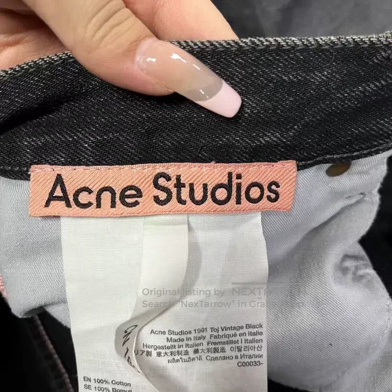 Acne Studios Acne Studios Cotton Vintage Loose-Fit Straight-Leg Button- Size US 32 / EU 48 - 4 Thumbnail