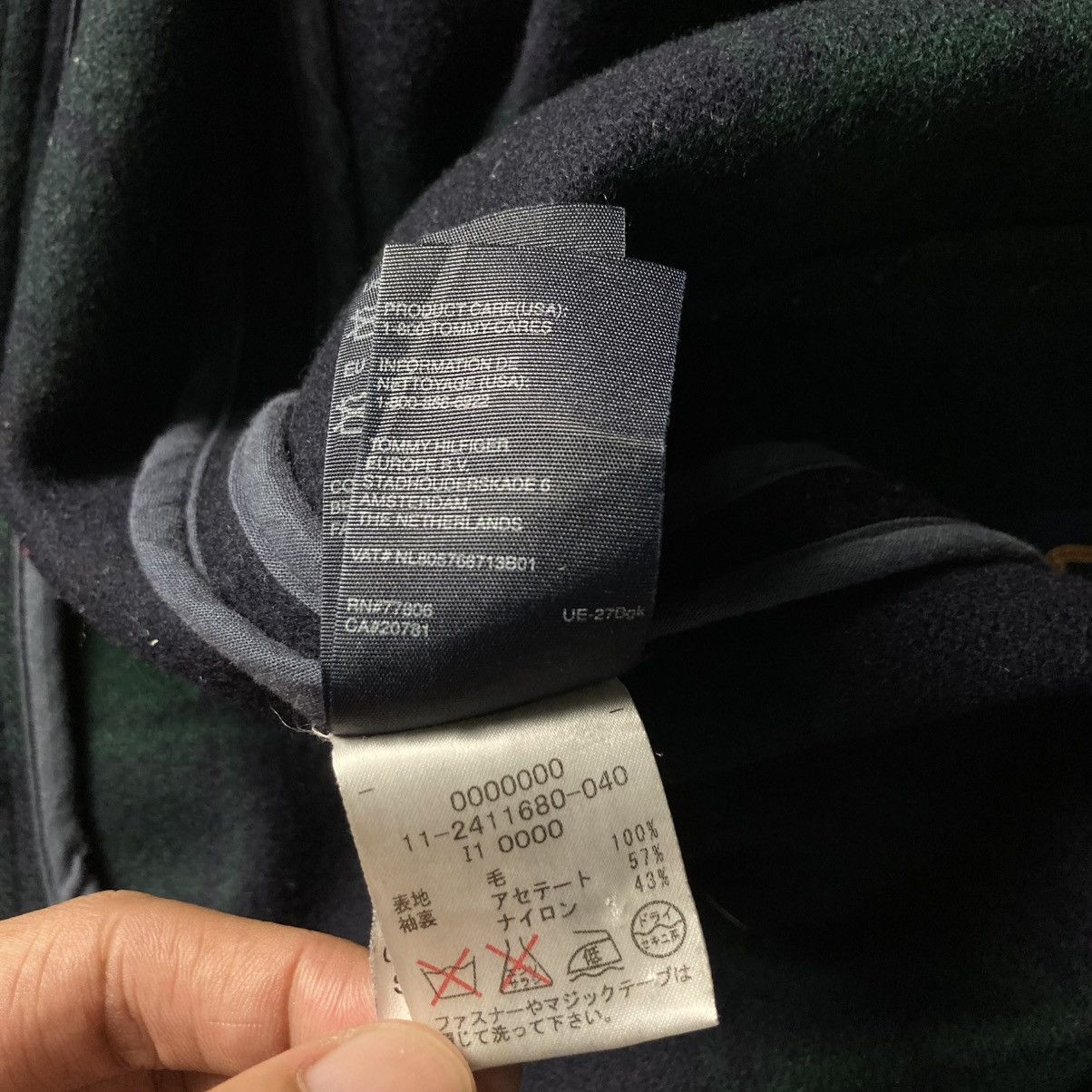 Tommy Hilfiger TOMMY HILFIGER DUFFLE COAT WOOL JACKET Size US L / EU 52-54 / 3 - 16 Thumbnail