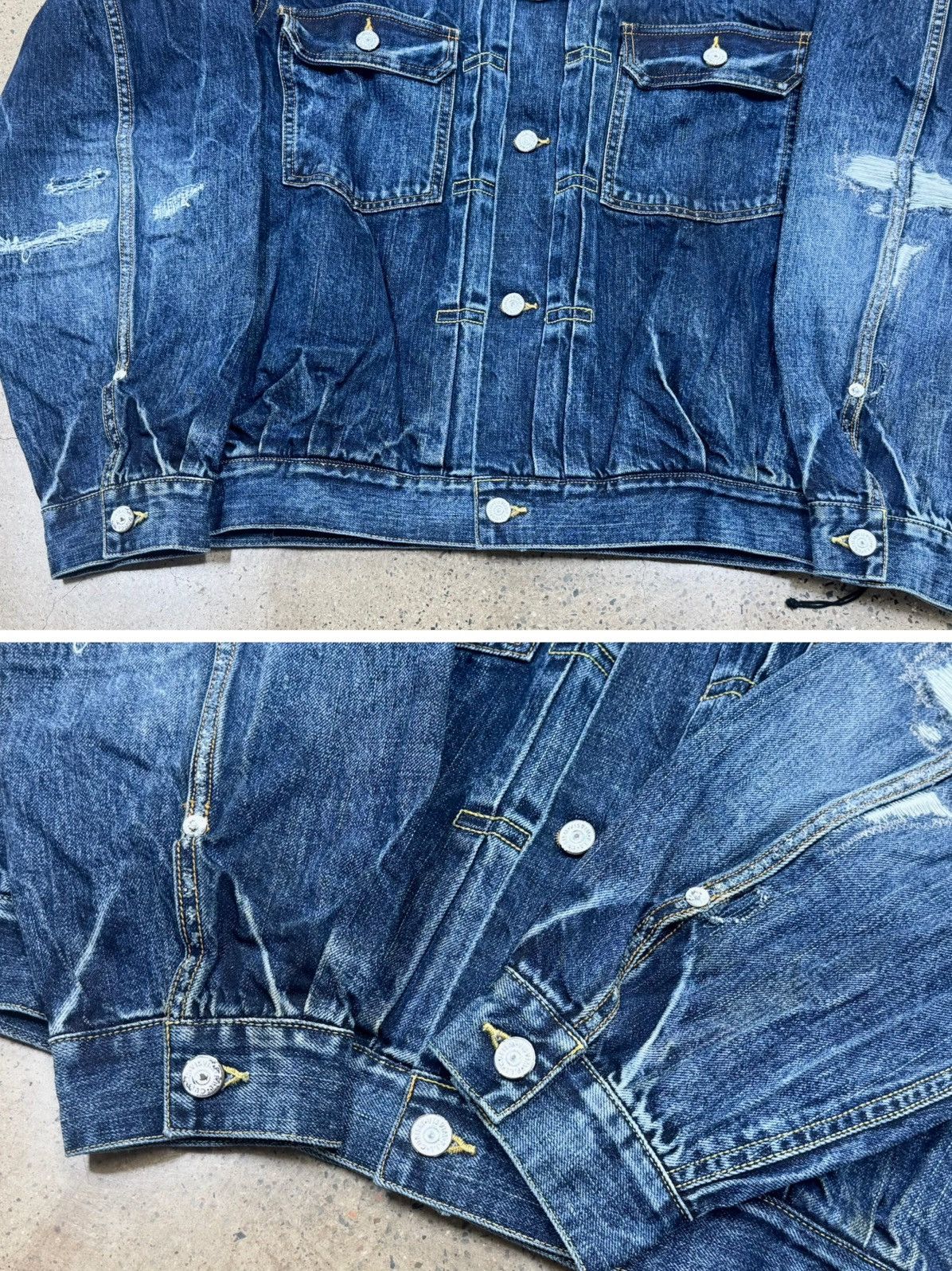 Visvim Visvim 21SS 101XX Jkt Dry DMGD-1006 d1006 Size US M / EU 48-50 / 2 - 6 Thumbnail