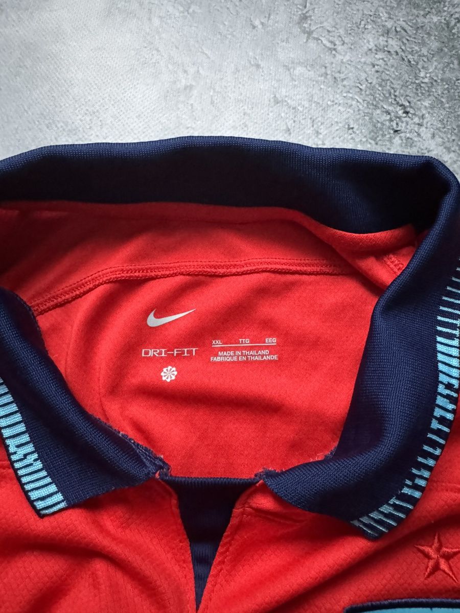 Nike × Vintage Nike Authentic England National Team 2022 Red Soccer Jersey Size US XXL / EU 58 / 5 - 6 Thumbnail