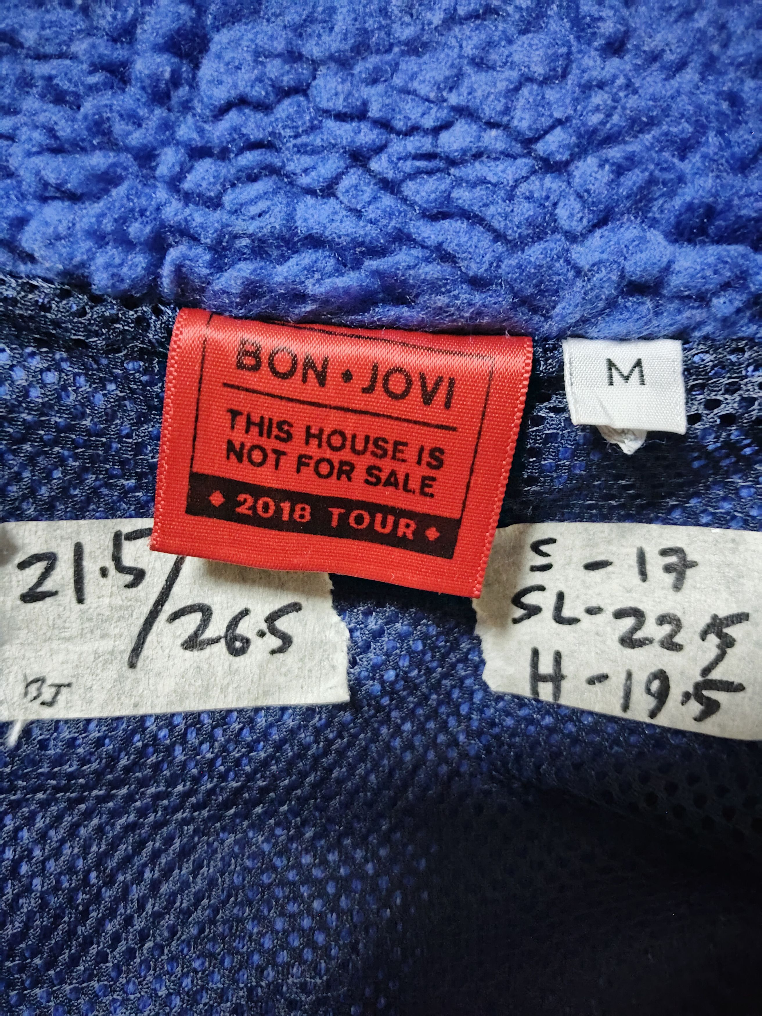 Band Tees × Bon Jovi BON JOVI 2018 Tour THIS HOUSE IS NOT FOR SALE Fleece Jacket Size US M / EU 48-50 / 2 - 4 Thumbnail