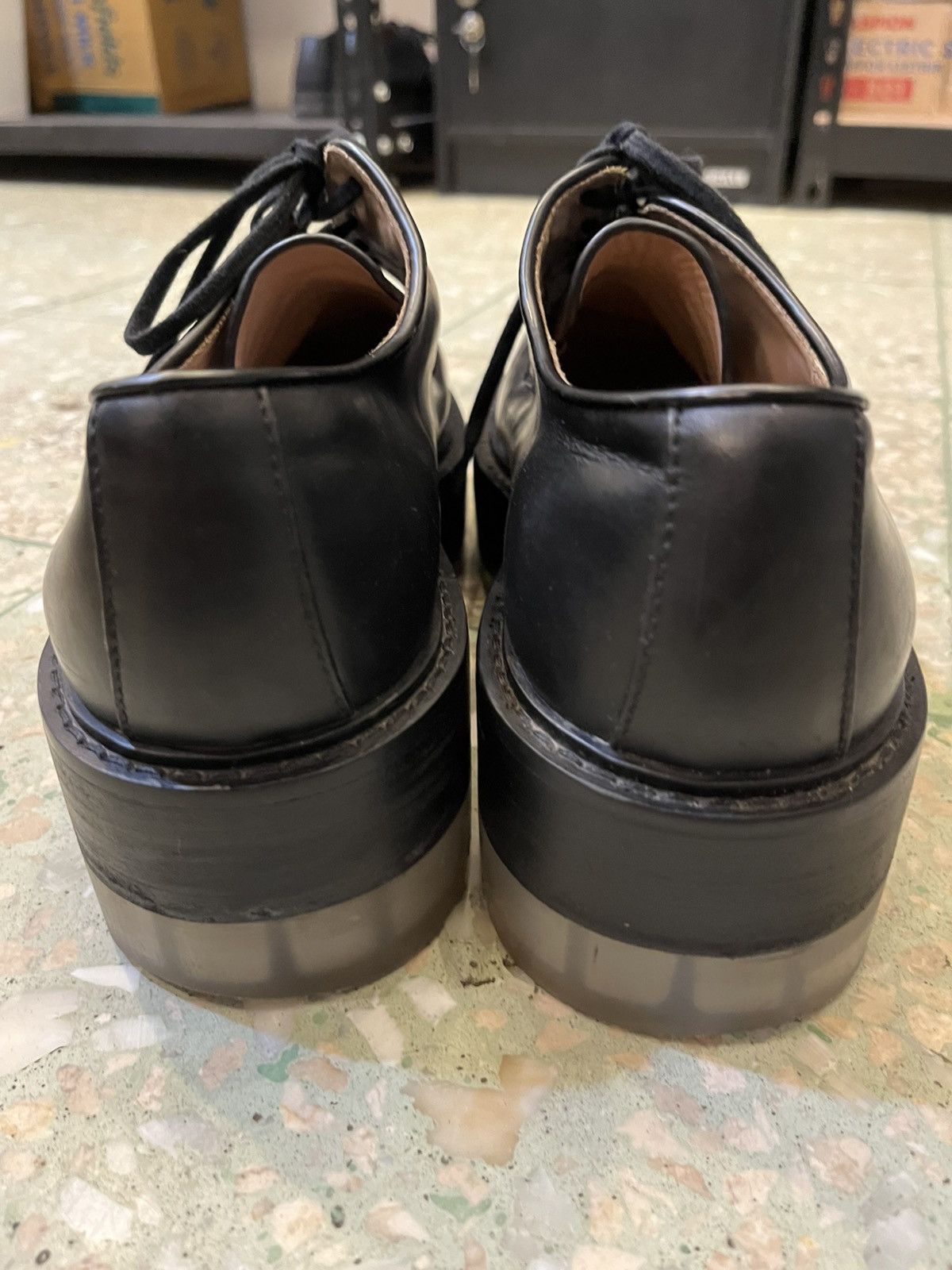Bottega Veneta Bottega Veneta The Stilt Chunky-Sole Leather Derby Shoes Size US 9 / EU 42 - 12 Thumbnail