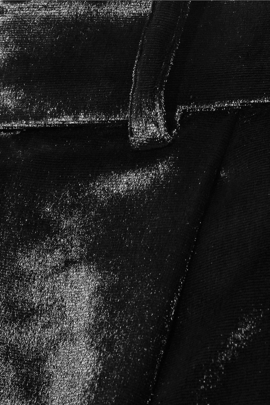 Rick Owens Rick Owens NOIR velvet Tapered PANTS Size US 28 / EU 44 - 8 Thumbnail