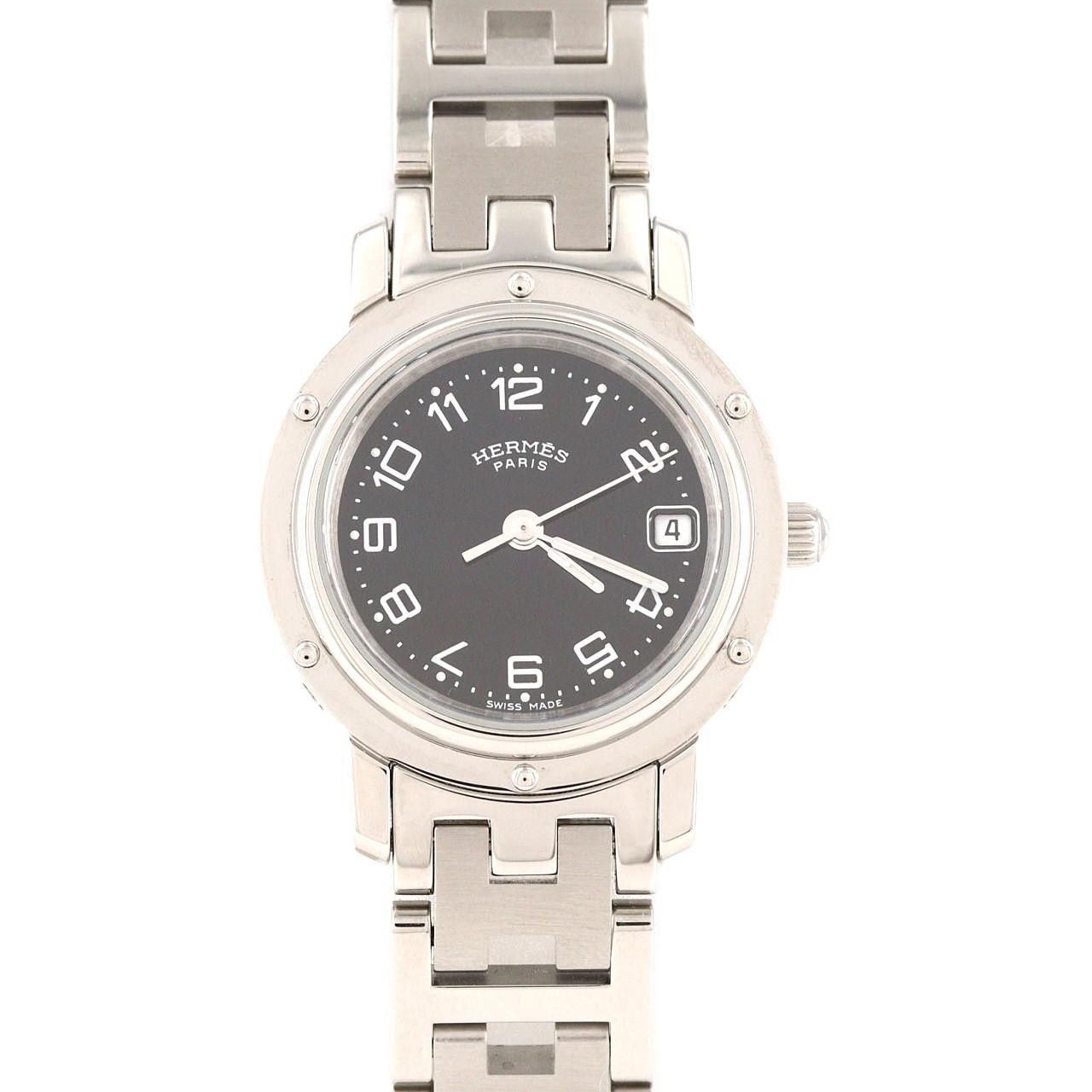 Hermes Hermes Hermes Clipper Stainless Steel Quartz Metal Quartz CL4.210 DUTY FREE for USA Size ONE SIZE - 1 Thumbnail