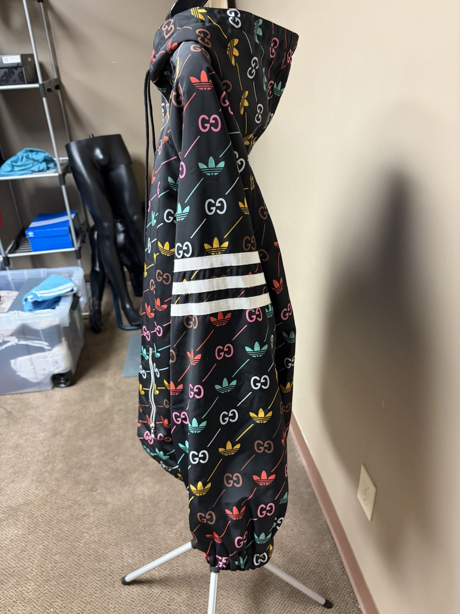 Adidas × Gucci Gucci Adidas Gg Trefoil Jacket Size US XL / EU 56 / 4 - 3 Thumbnail