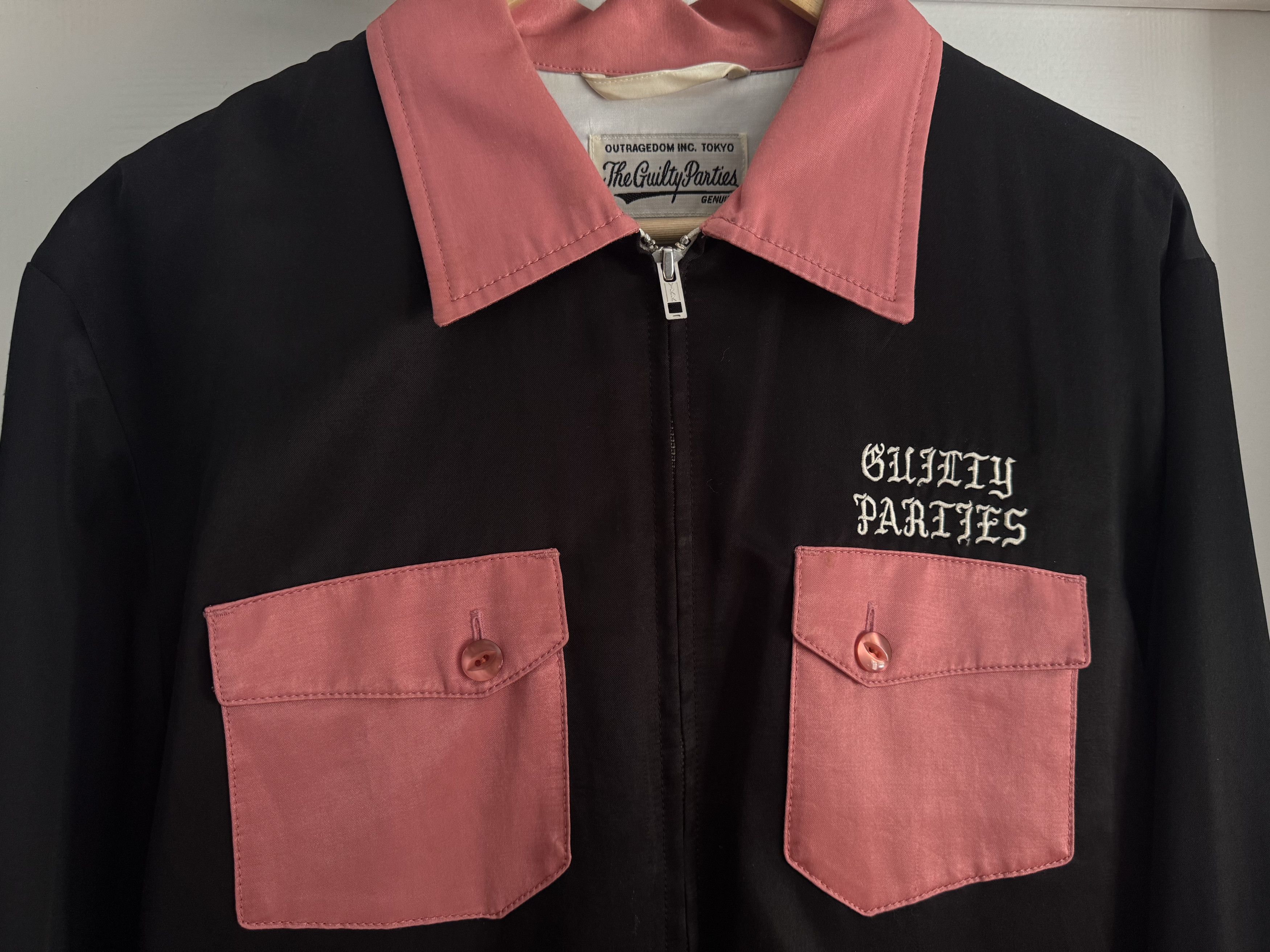 Wacko Maria Wacko Maria Two-Tone 50's Jacket in Black Satin - Size L Size US L / EU 52-54 / 3 - 1 Thumbnail