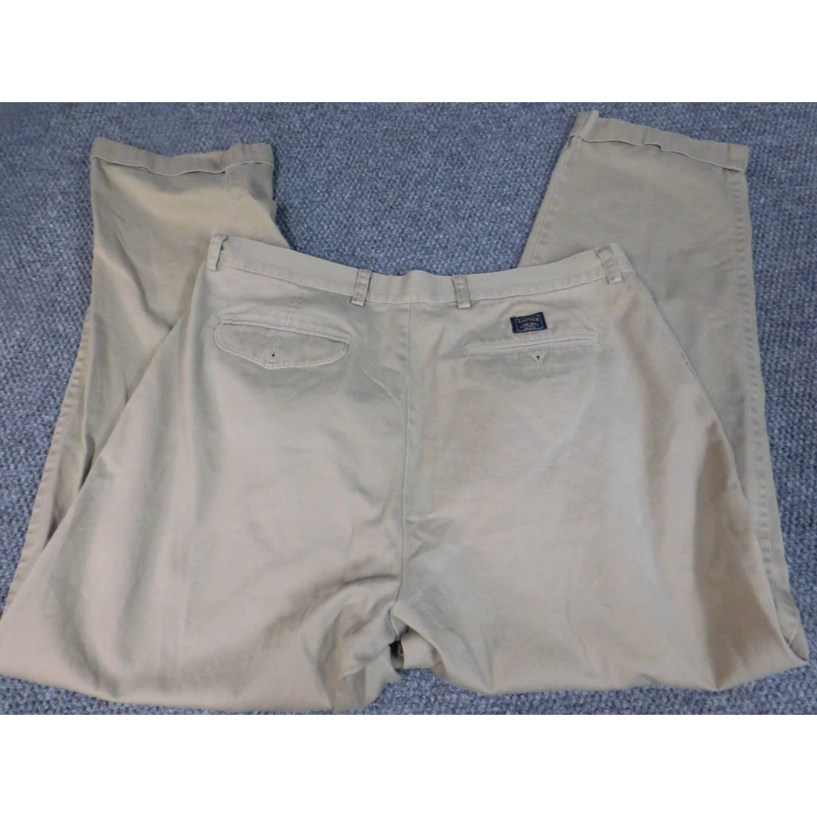 Nautica Nautica Pants 37x30 Beige Straight Regular Chino Classic Men Pants Regular Beige Cotton Flat Front Zip Pockets 37 Inseam 30 Modern Vintage: No Size US 37 - 5 Thumbnail