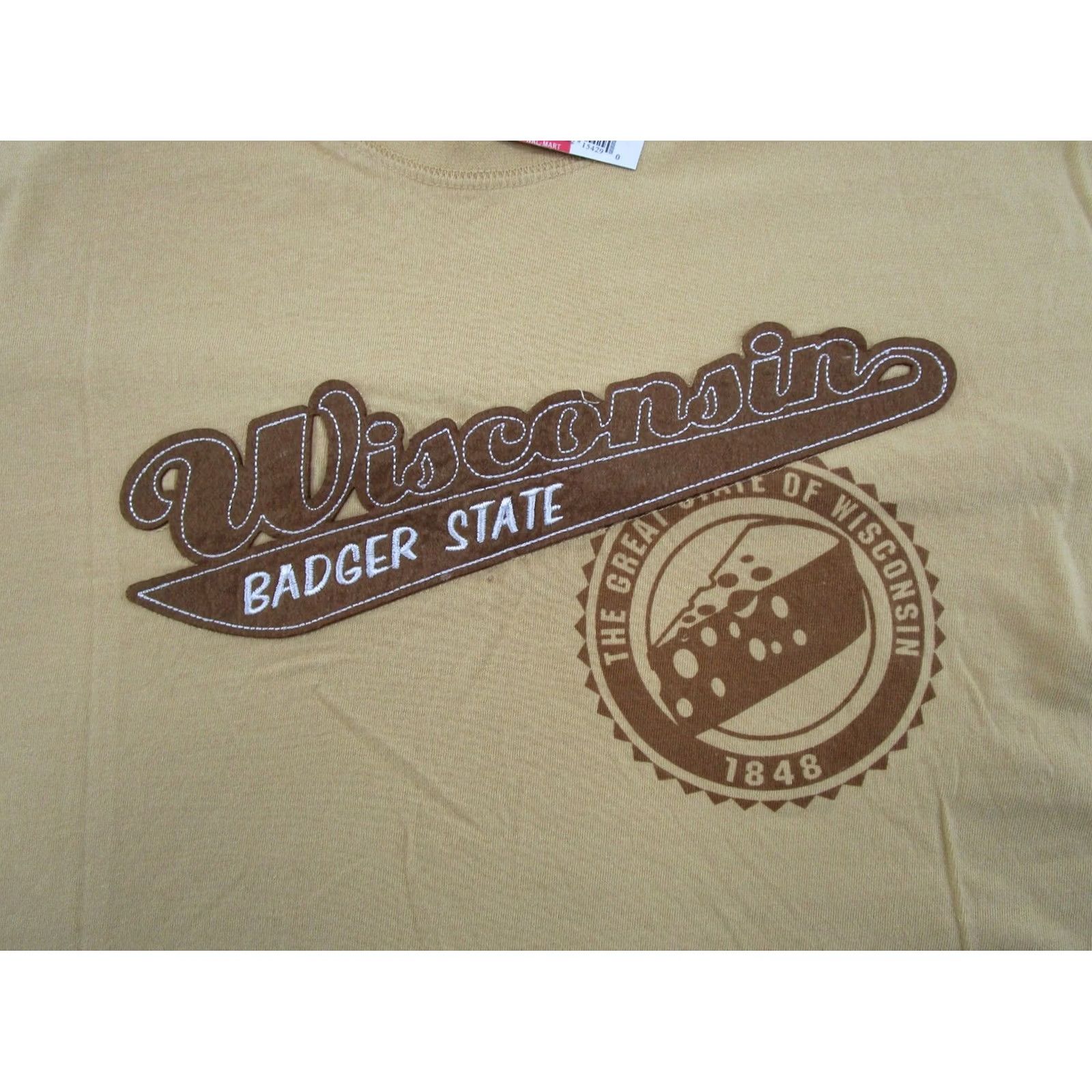 Vintage State of Mine Wisconsin Cheese State Embroidered T-Shirt XL Men Yellow Size US XL / EU 56 / 4 - 2 Thumbnail