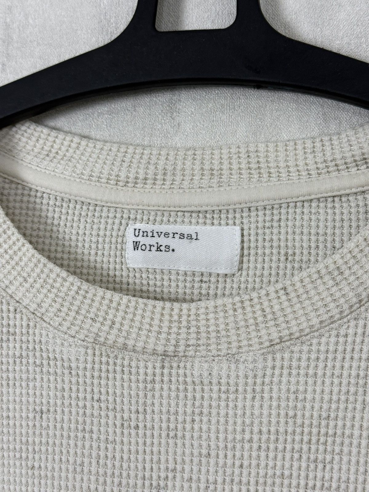 Universal Works Universal Works Men’s Waffle Knit Cotton Sweatshirt Size M Size US M / EU 48-50 / 2 - 8 Thumbnail