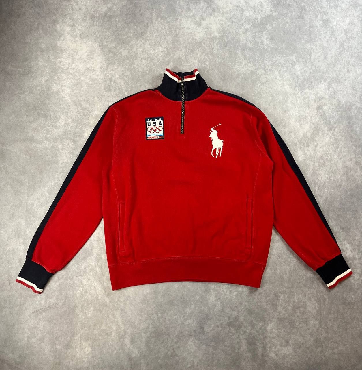 Vintage Polo Ralph Lauren Team orders USA Olympics Vancouver 2010 Pullover Zip Sweater