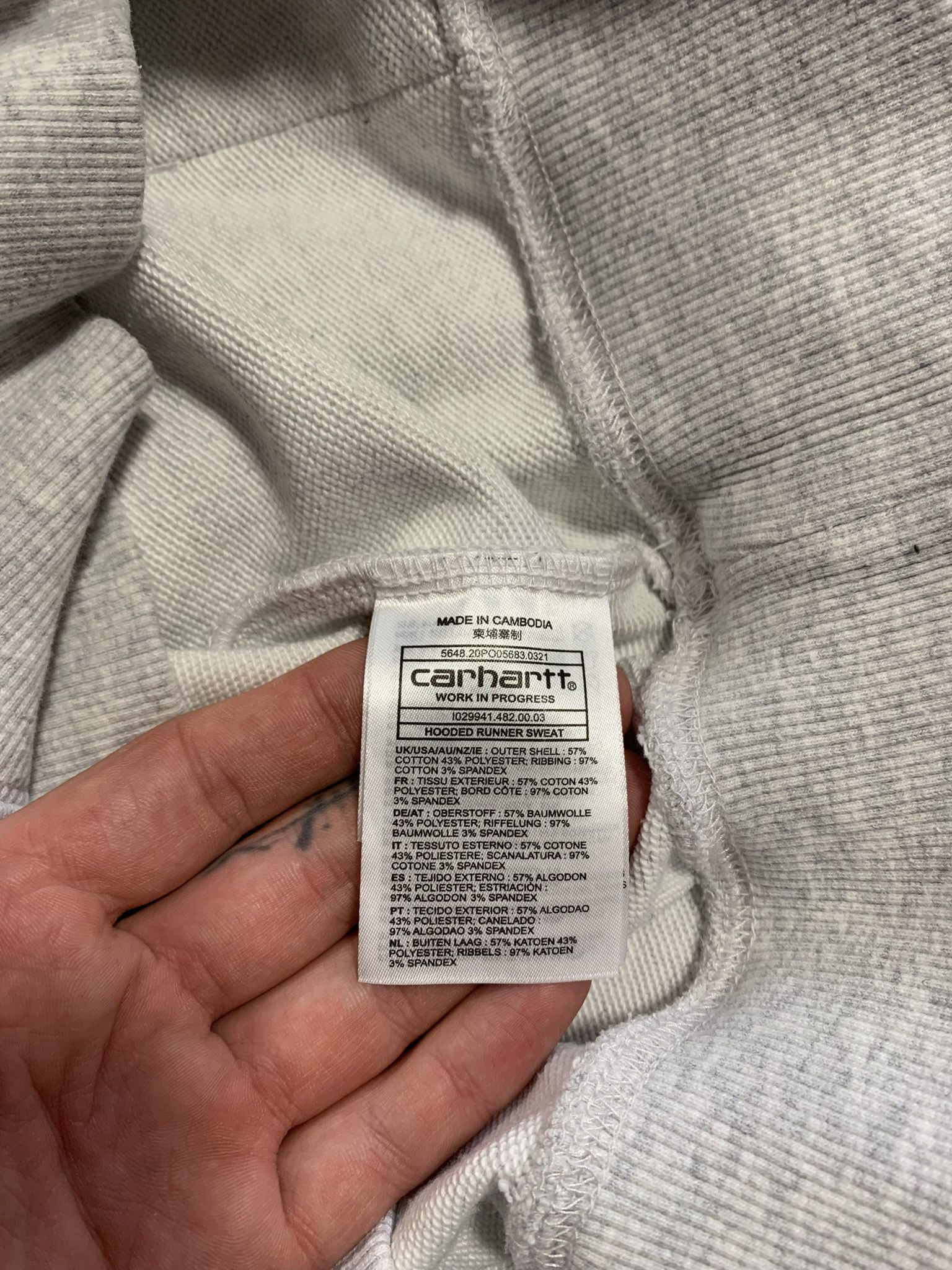 Carhartt Wip Carhartt WIP Hooded Runner S Leopard Graphic Logo Hoodie Size US S / EU 44-46 / 1 - 9 Thumbnail