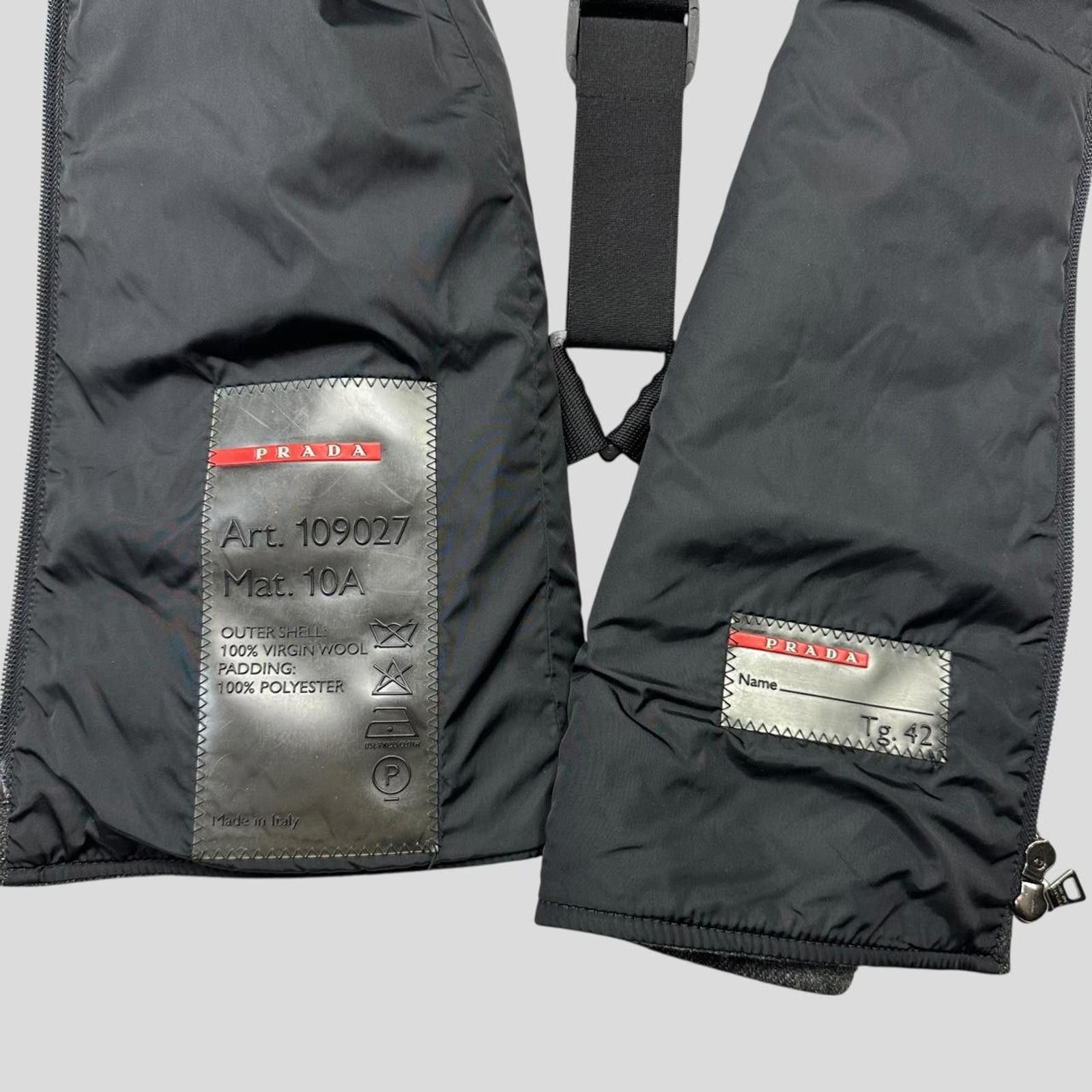 Prada Prada Sport AW99 Technical Wool Ninja Harness Vest IT42 (S) Size US S / EU 44-46 / 1 - 5 Thumbnail
