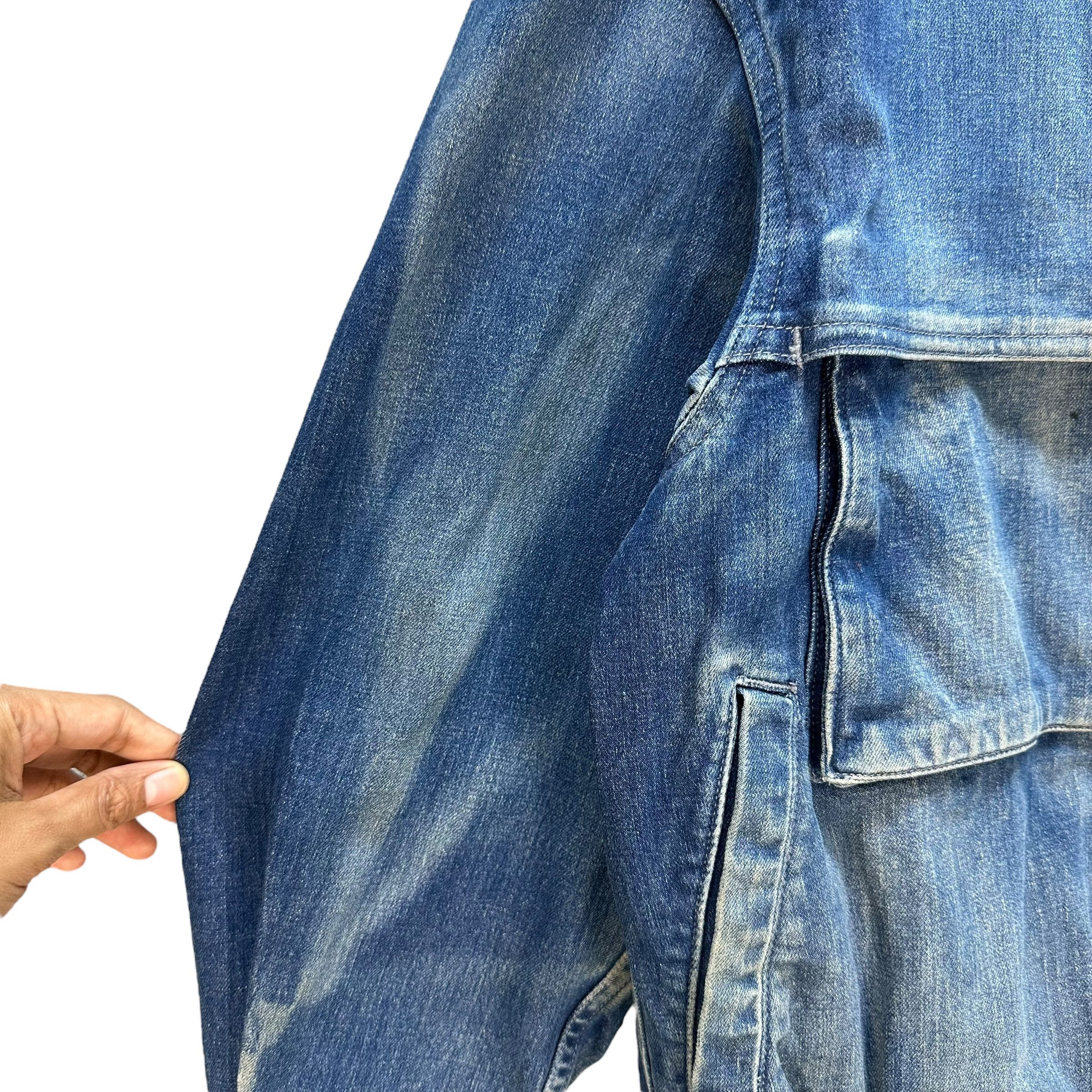 Issey Miyake 90's ISSEY MIYAKE MEN Brush Label Jeans Jacket #1510-A62 Size US M / EU 48-50 / 2 - 6 Thumbnail