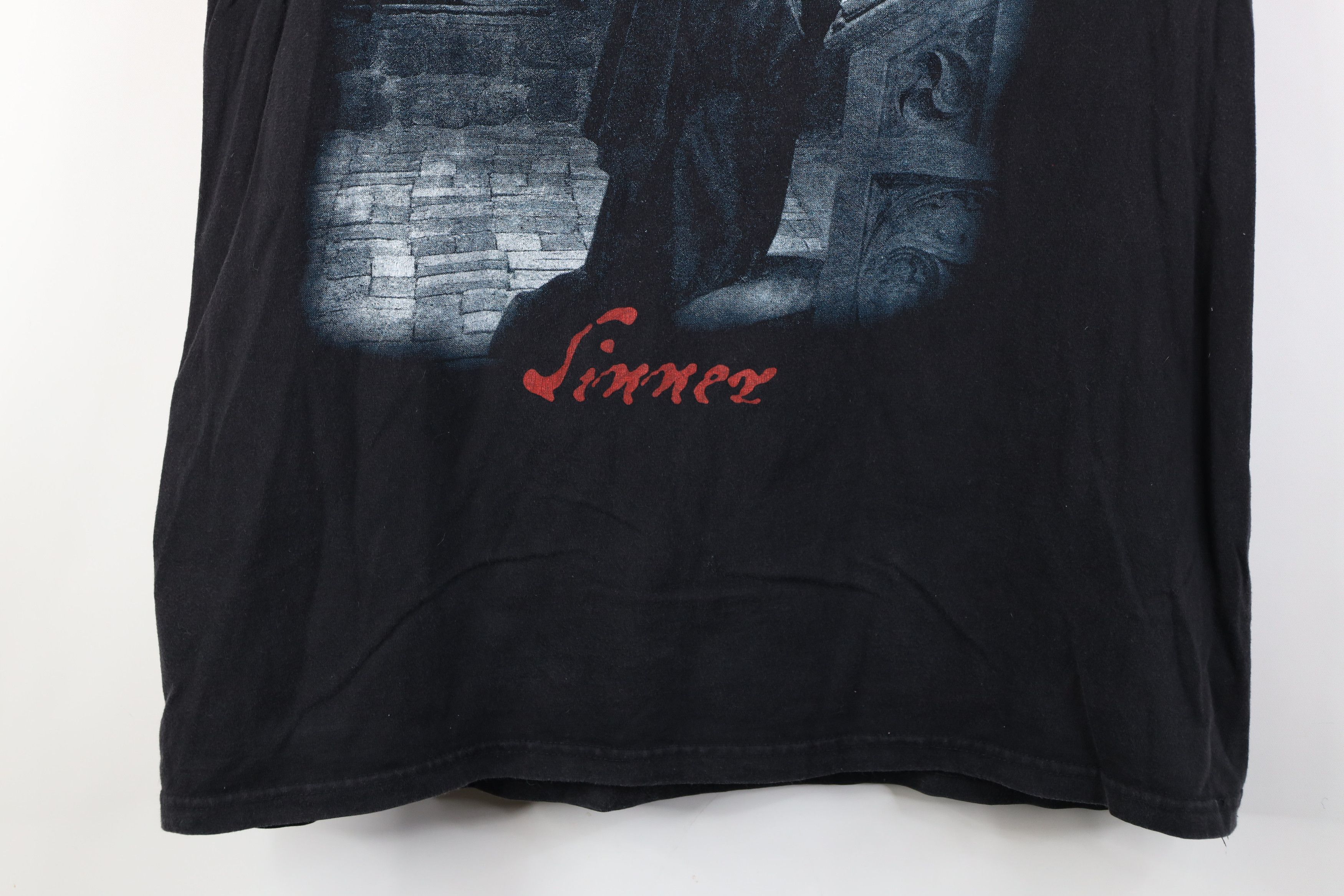 Vintage Vintage 90s Deeds Sinner Tour Moonspell Band Cut Off T-Shirt Size US XL / EU 56 / 4 - 3 Thumbnail