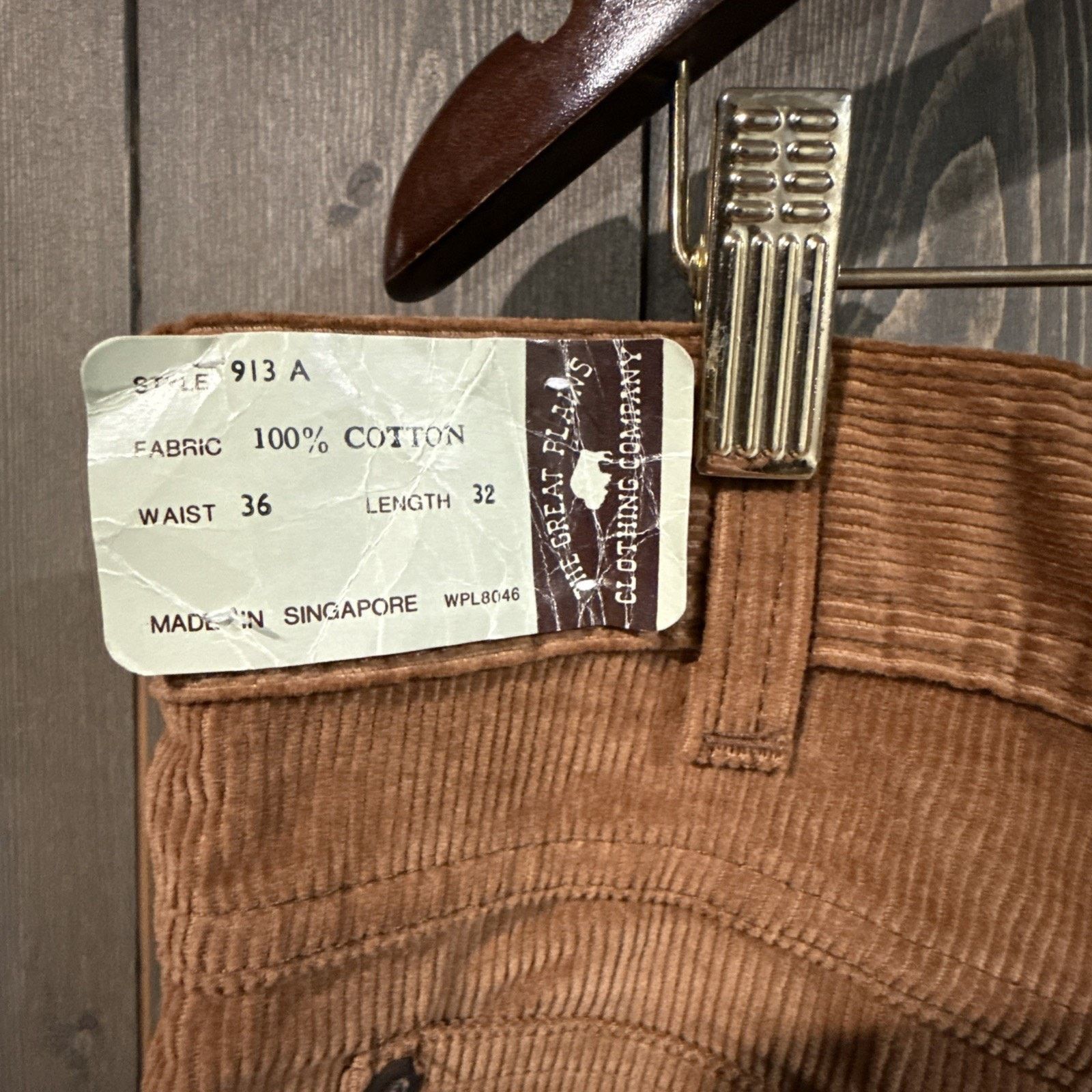 Other Vintage 80s Dead Stock Great Plains Camel Corduroy 36x32 Size US 36 / EU 52 - 3 Thumbnail