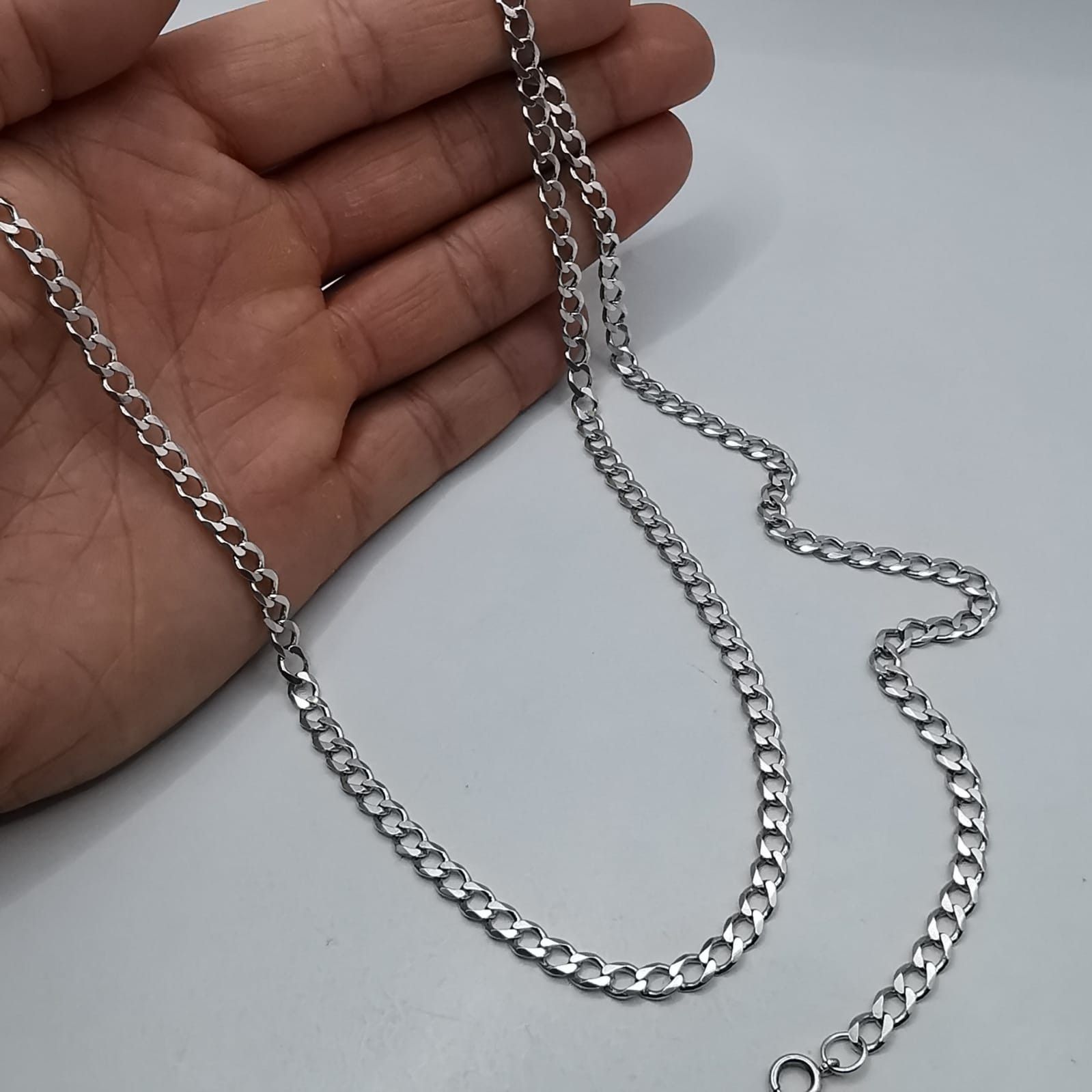 Sterling Silver Vintage Jewelry Chain, 925 Sterling Silver, Signed 21,29g Size ONE SIZE - 5 Thumbnail