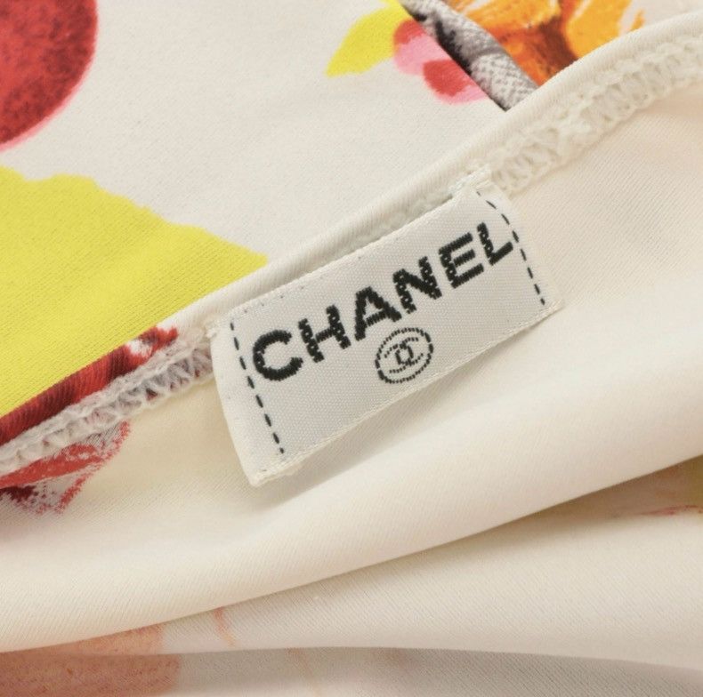 Chanel Vintage CHANEL 1990s Graphic Print Swimsuit Size 38 France Size S / US 4 / IT 40 - 3 Thumbnail