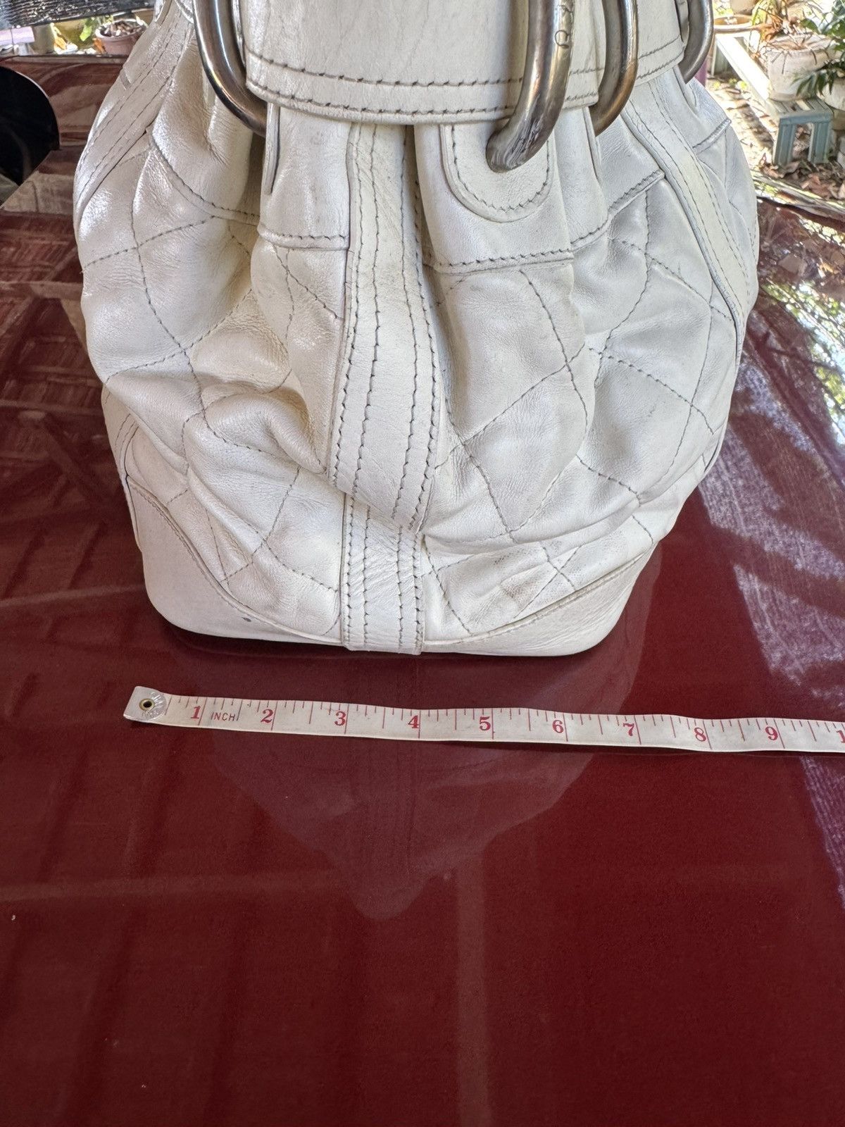 Burberry Burberry Belt White Quilted Leather Tote Bag Size ONE SIZE - 7 Thumbnail