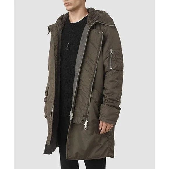 Allsaints AllSaints Mason Parka Size S Oversized Mens Army Green Heavy Size US S / EU 44-46 / 1 - 16 Thumbnail