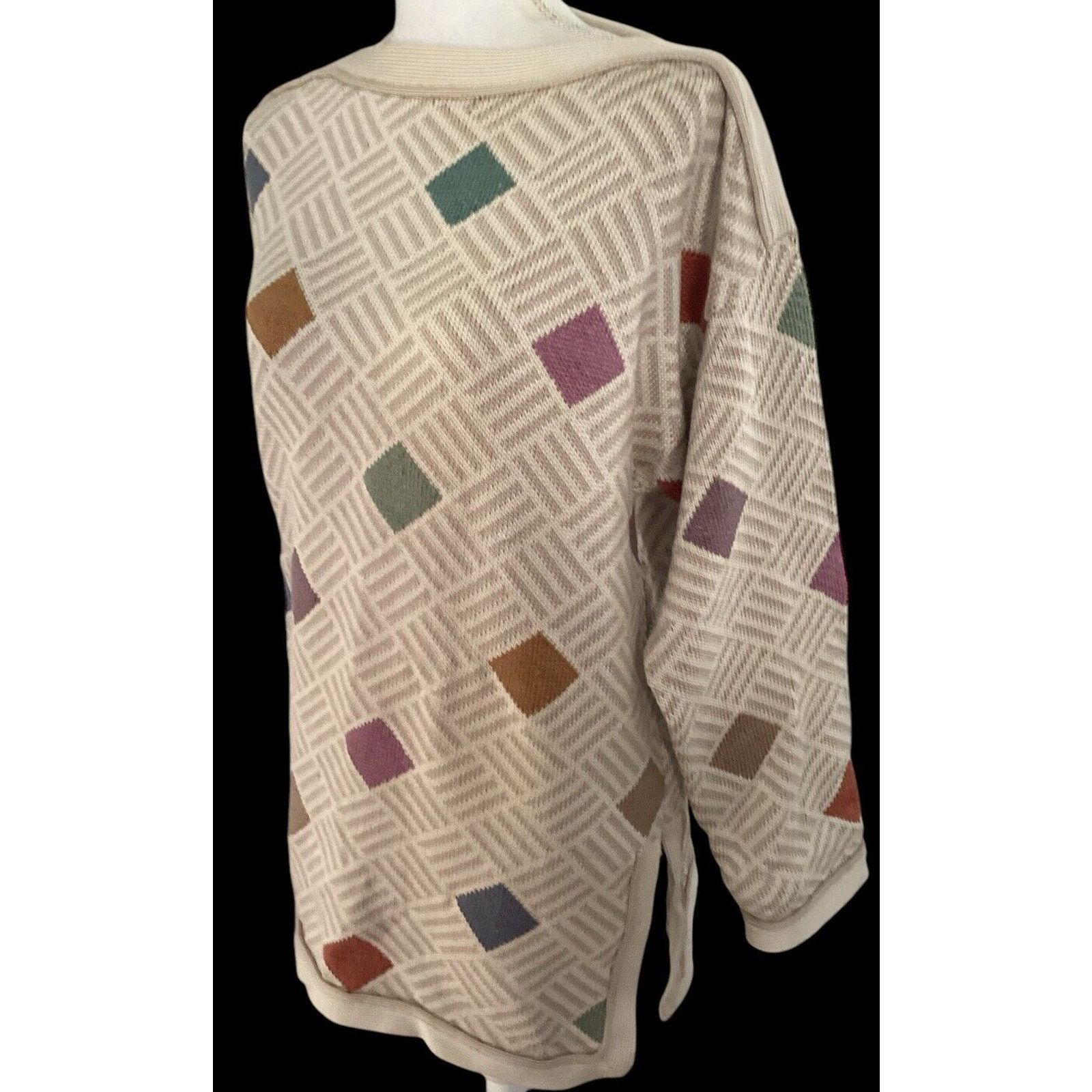 Other PERUVIAN CONNECTION Pima Cotton Boat Neck Sweater Med Size M / US 6-8 / IT 42-44 - 3 Thumbnail