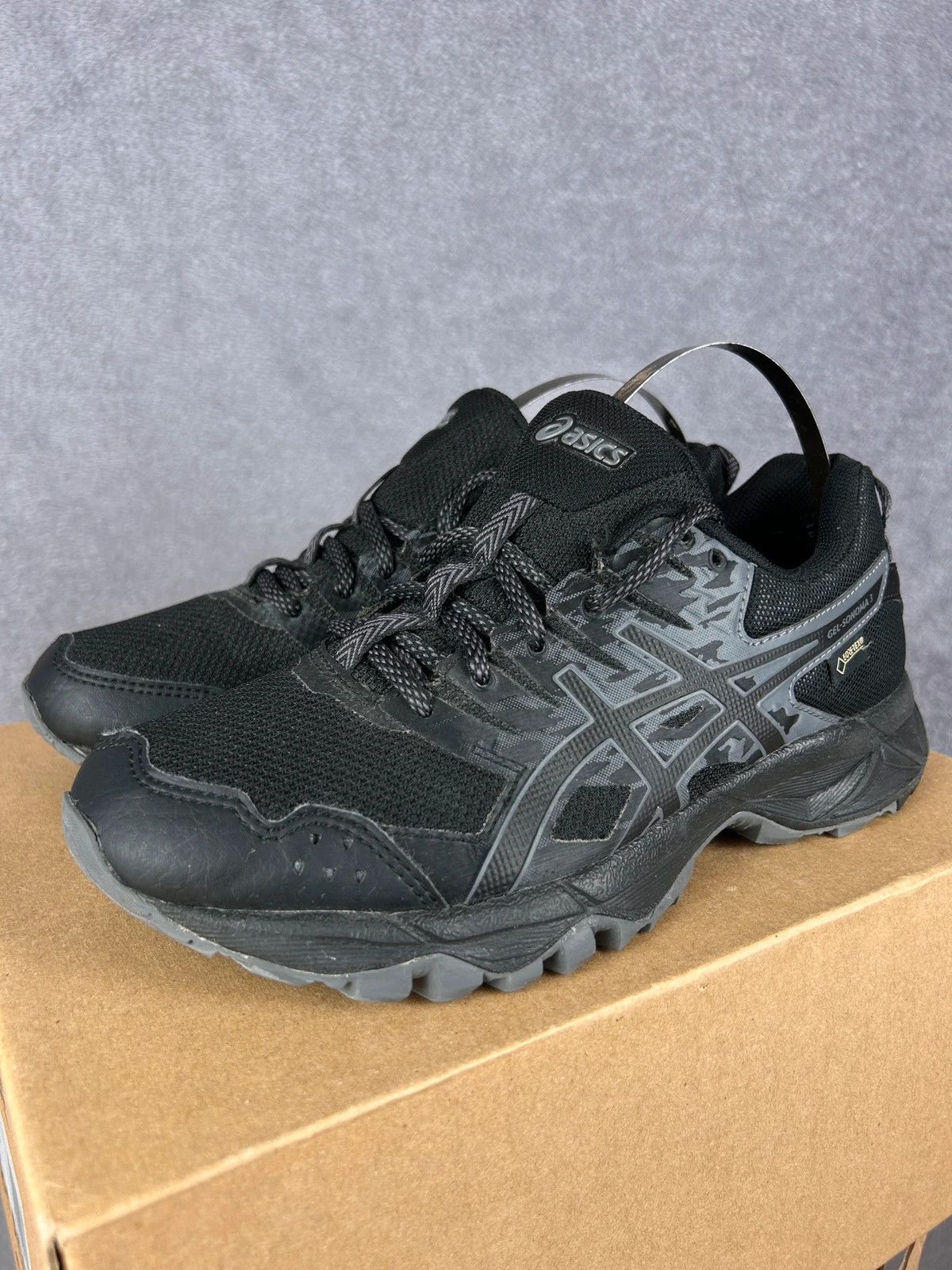 Asics Asics Gel-Sonoma 3 Gore-Tex black trekking sneakers Size US 7 / IT 37 - 1 Thumbnail