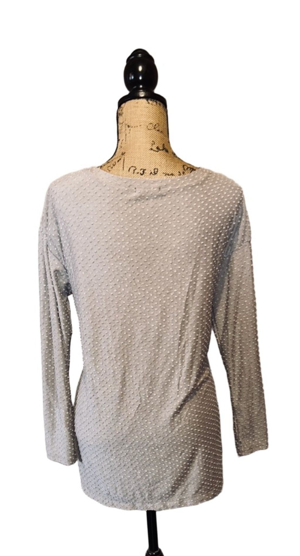 Other Womens Viamor Taupe Polka Dot Long Tunic Size M Size M / US 6-8 / IT 42-44 - 2 Thumbnail