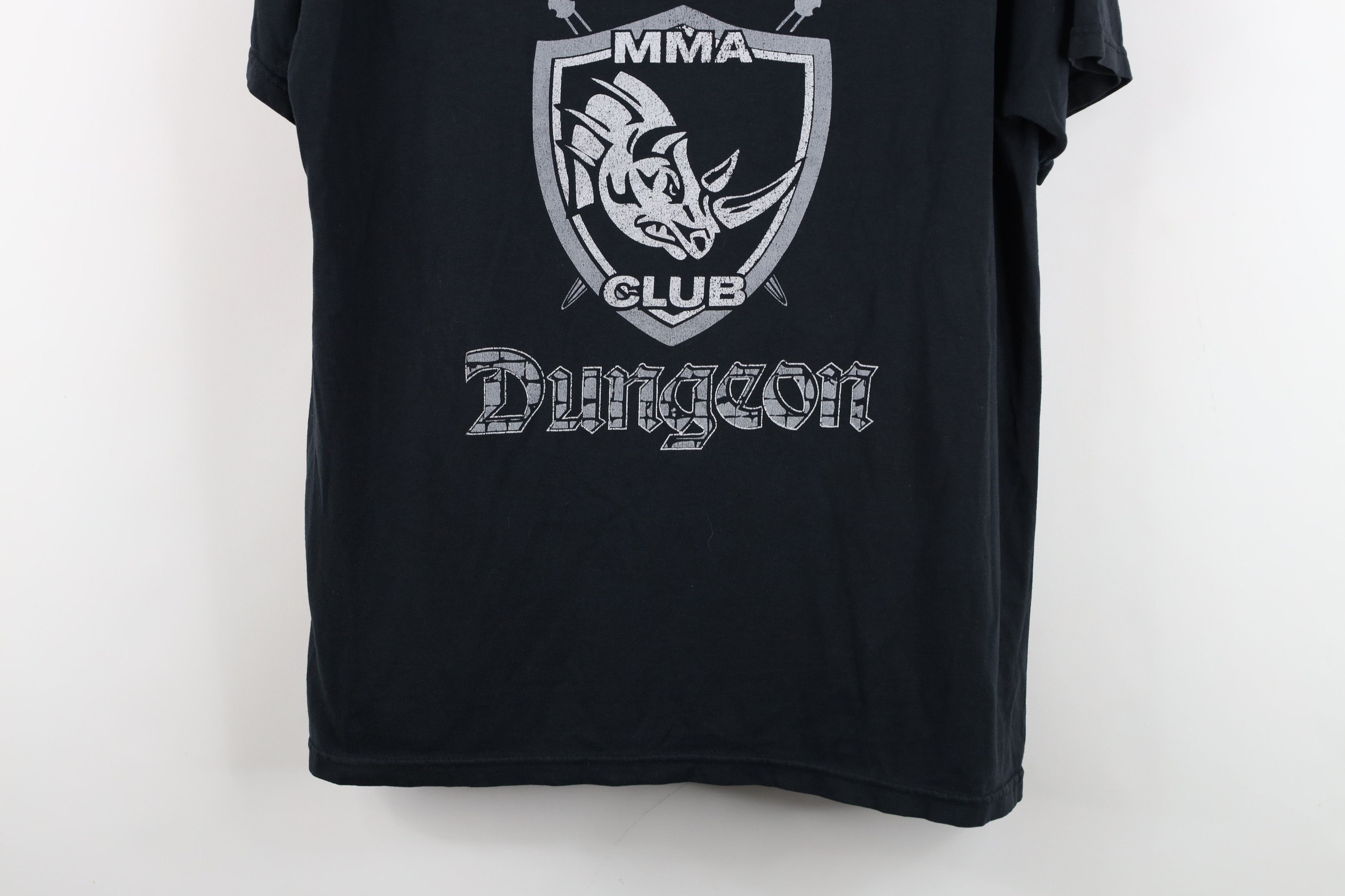 Vintage Vintage Y2K Rhinos Dungeon MMA UFC Fighting T-Shirt Black Size US M / EU 48-50 / 2 - 3 Thumbnail